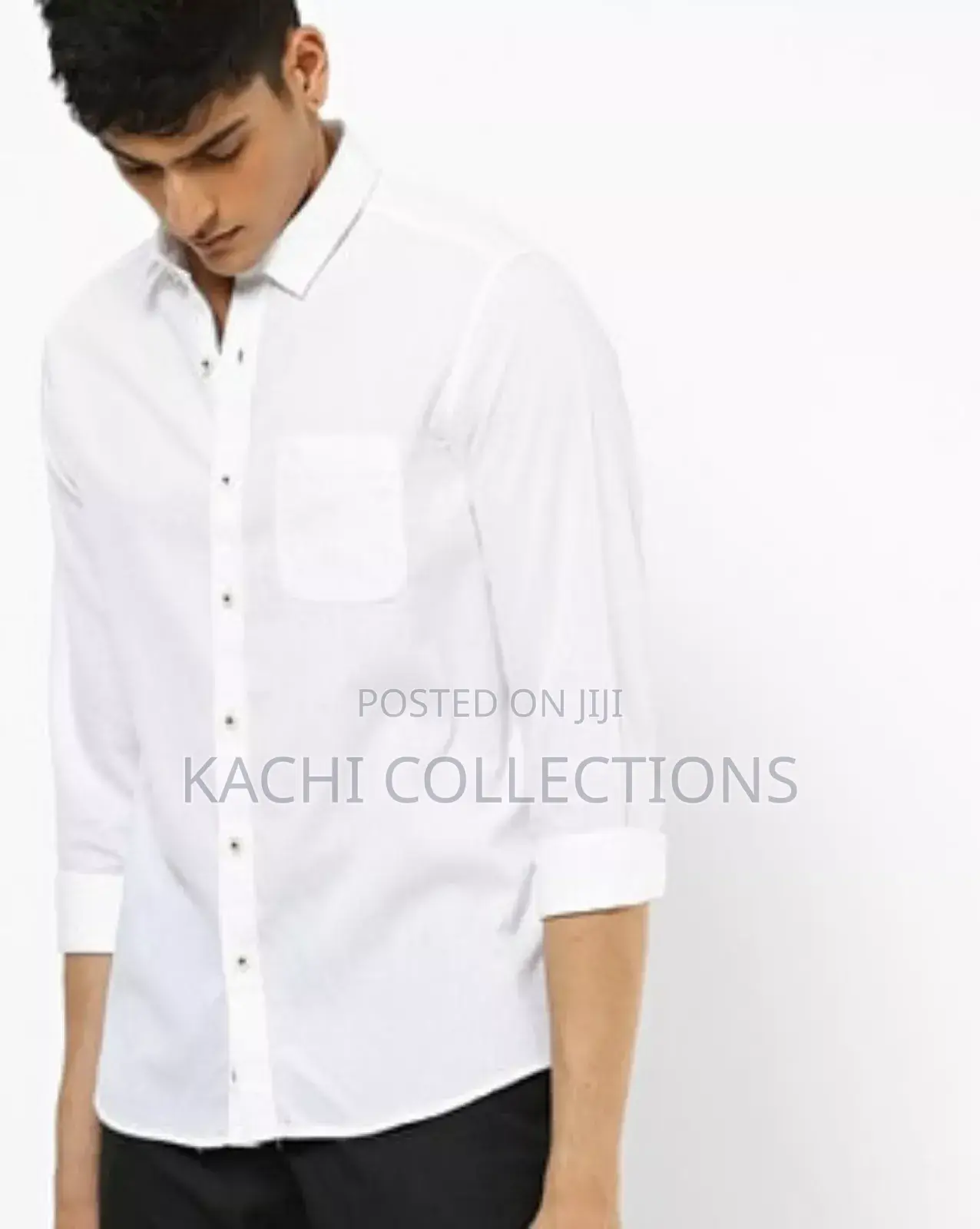 Long Sleeve Xxl, L, S M | White Plain Shirts
