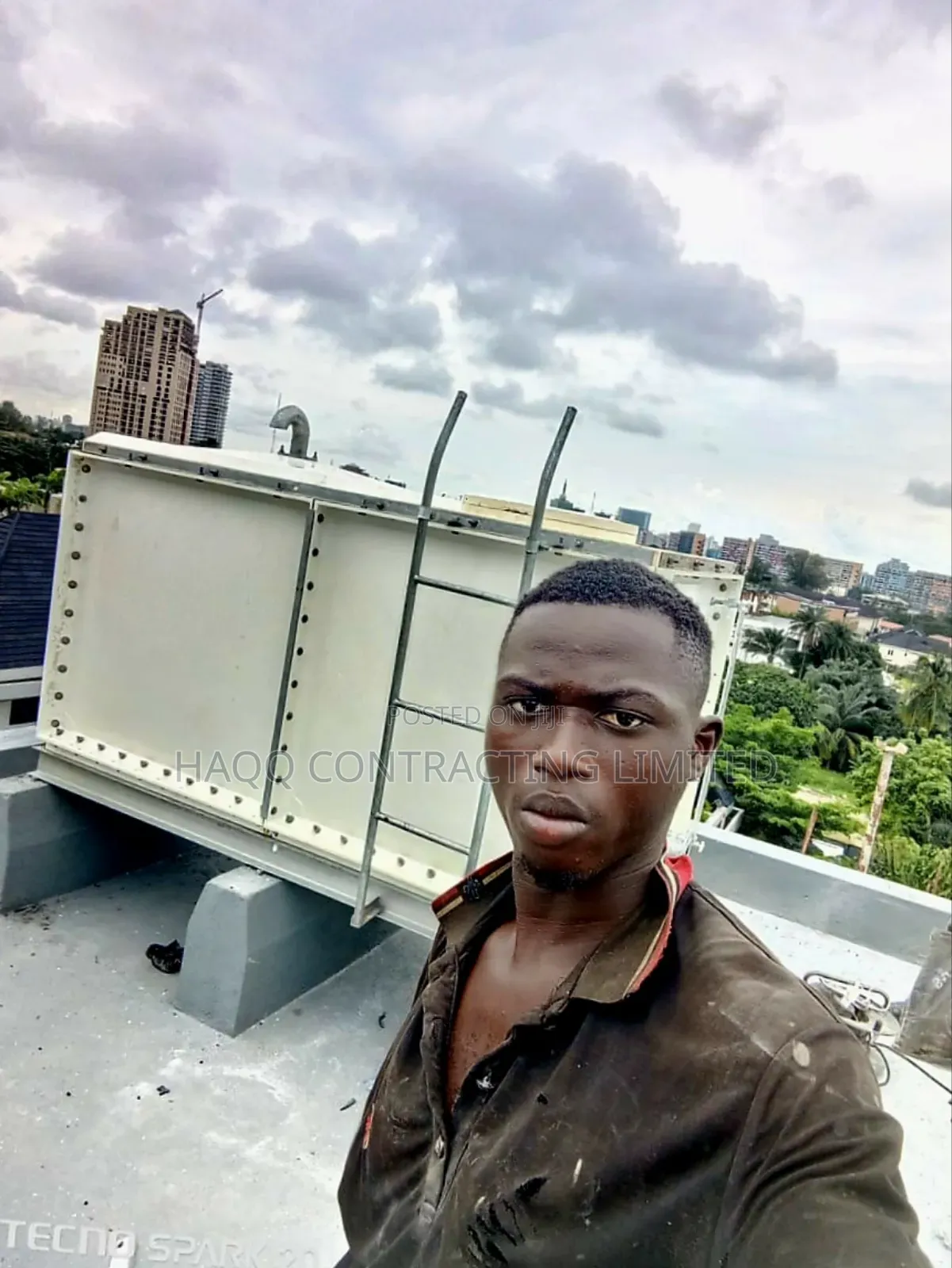 Industrial Fibreglass Water Tank FRP GRP Construction