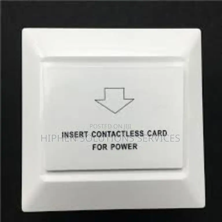 Electrical Hotel Room Key Card Power Energy Switch