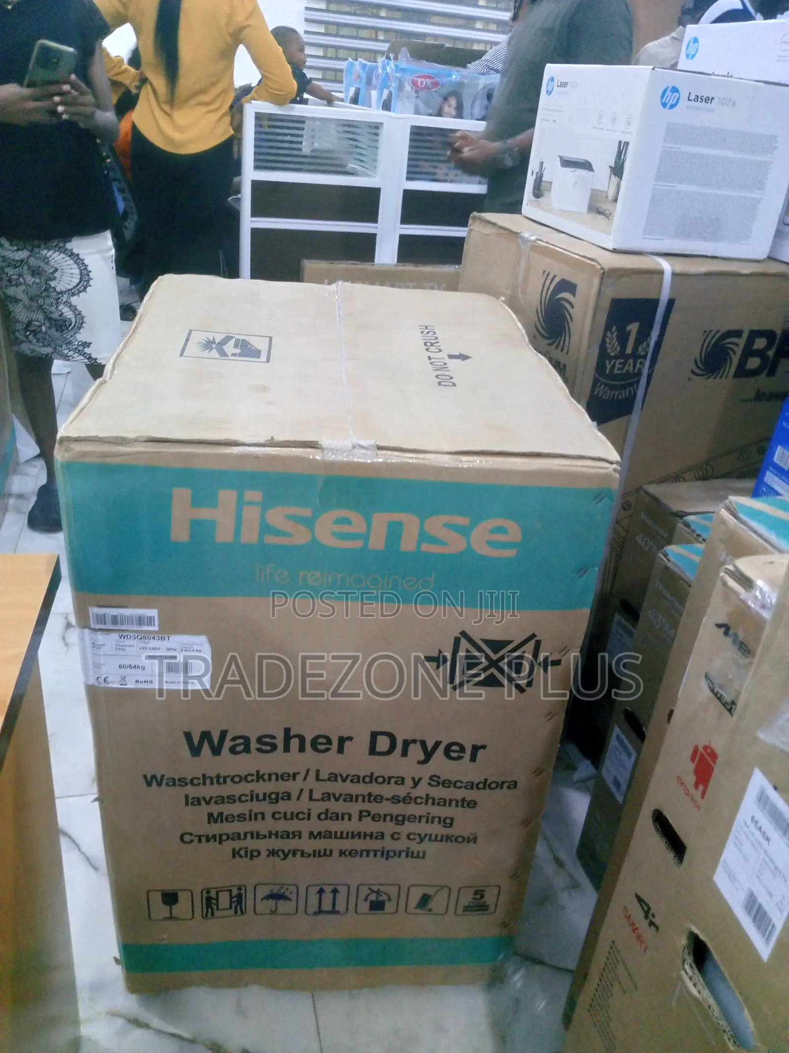 Hisense 8kgwash 5kgdry Front Load Washing Machine