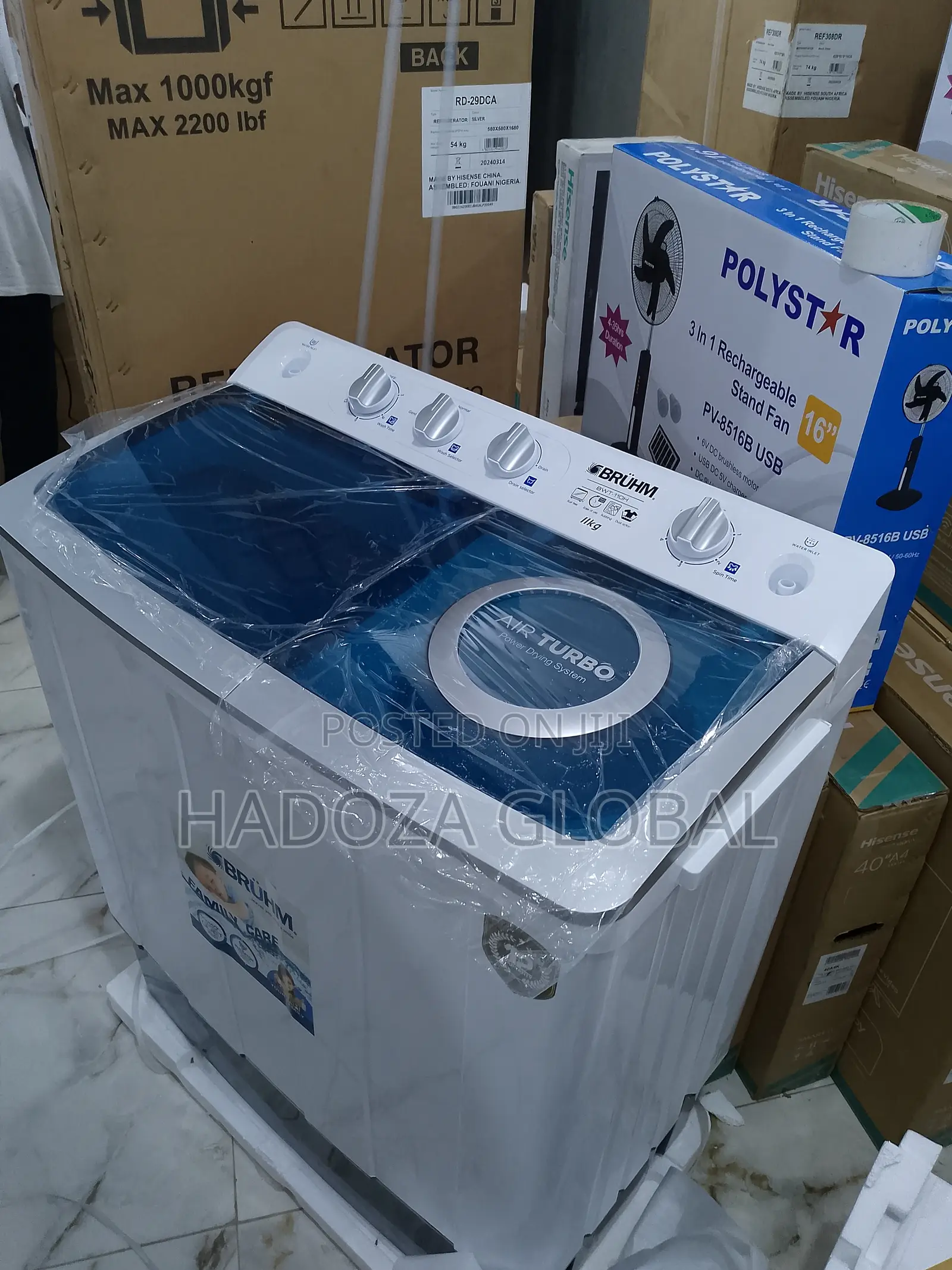 Quality Bruhm Brand New 11kg Washing Machine