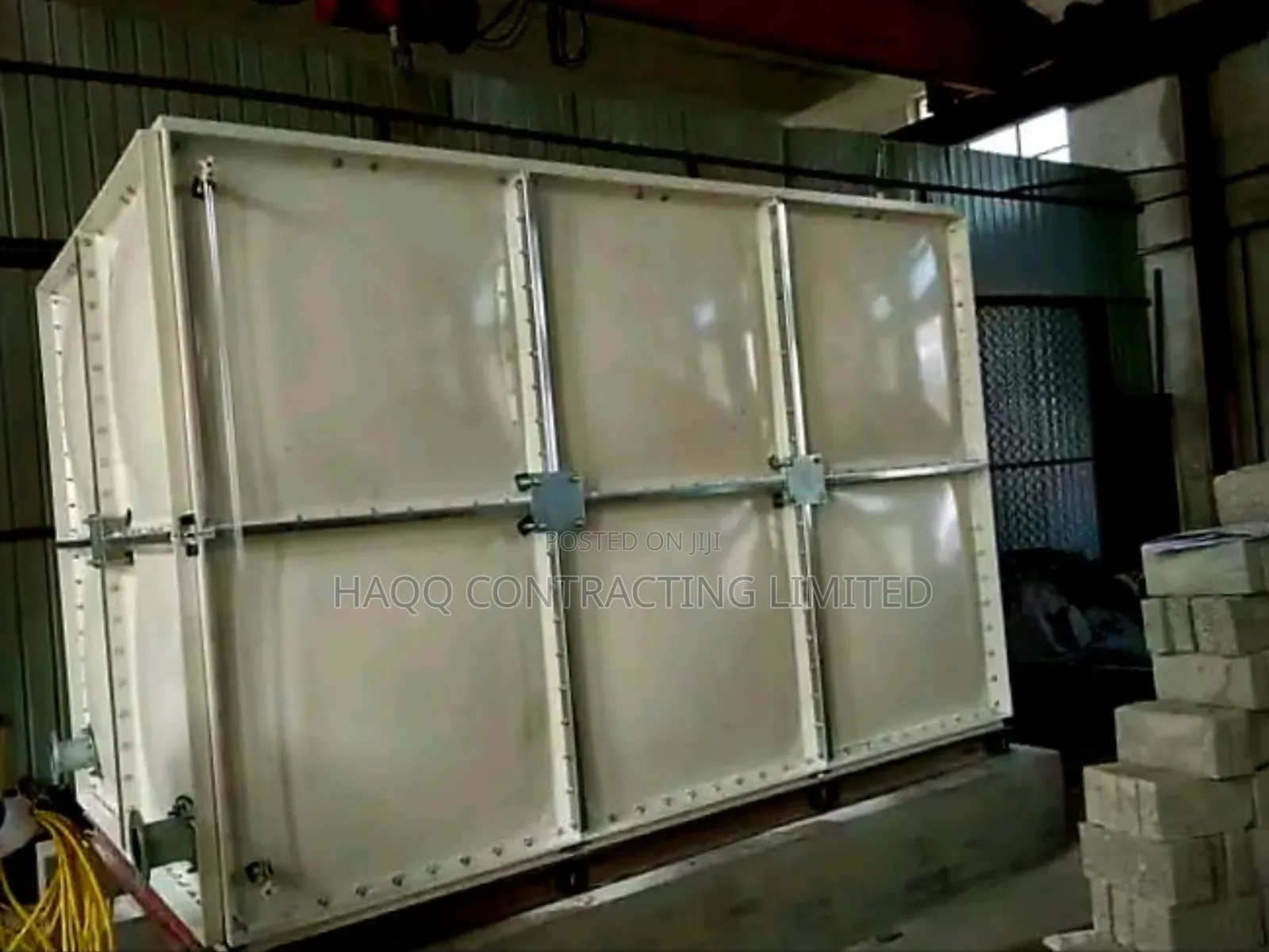 Fibreglass FRP GRP Water Tank Construction