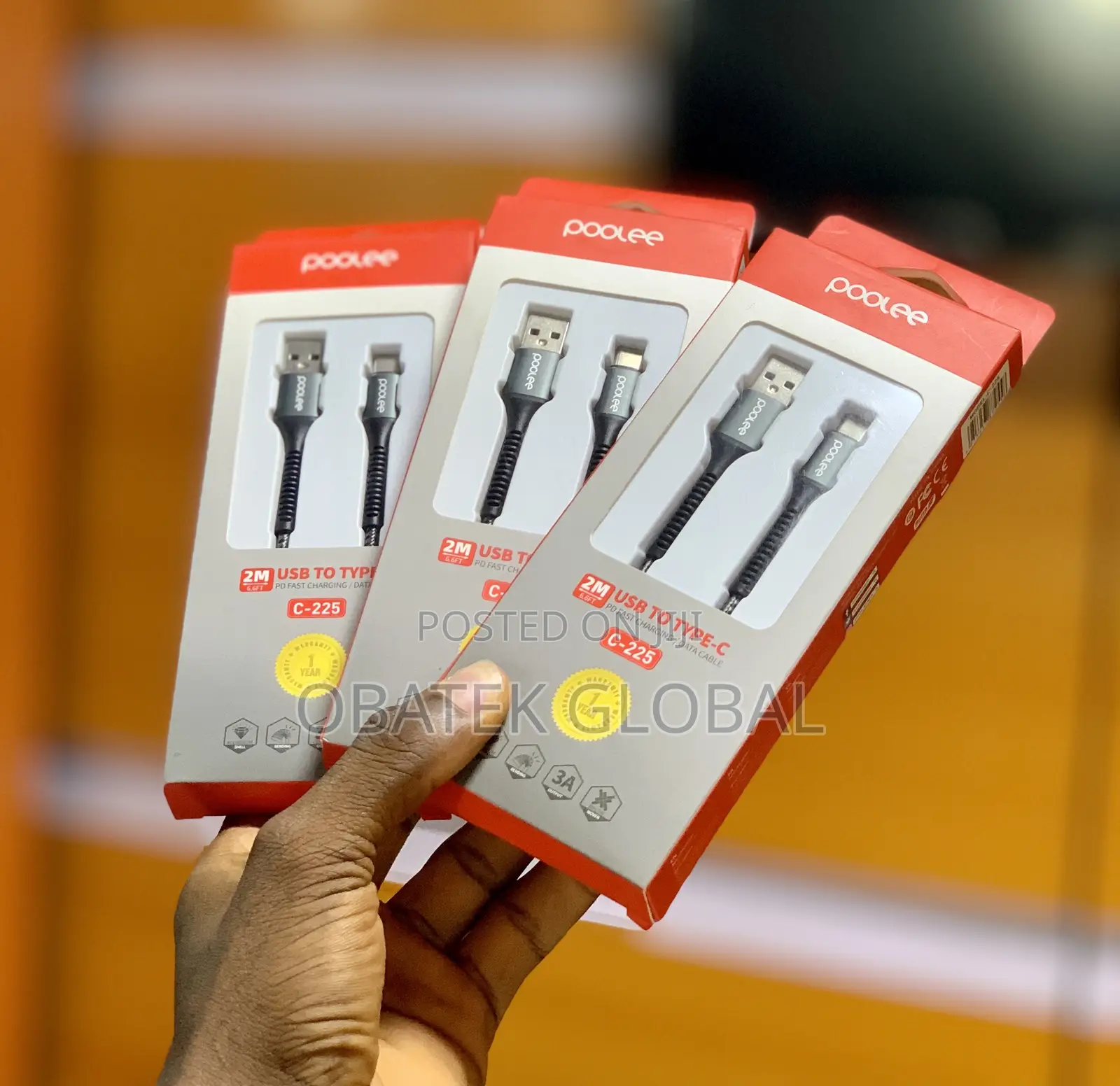 Poolee 2M Type-C Fast Charging Cable