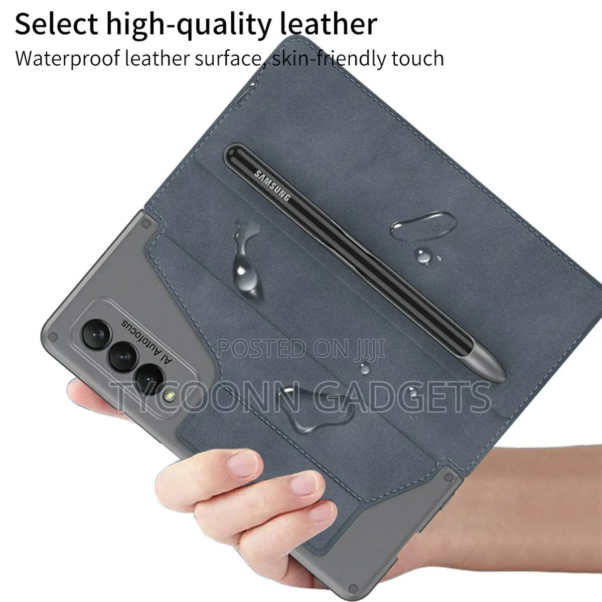 Samsung Z Fold 3,4 5 Flip Cover With S Pen Glass Protector