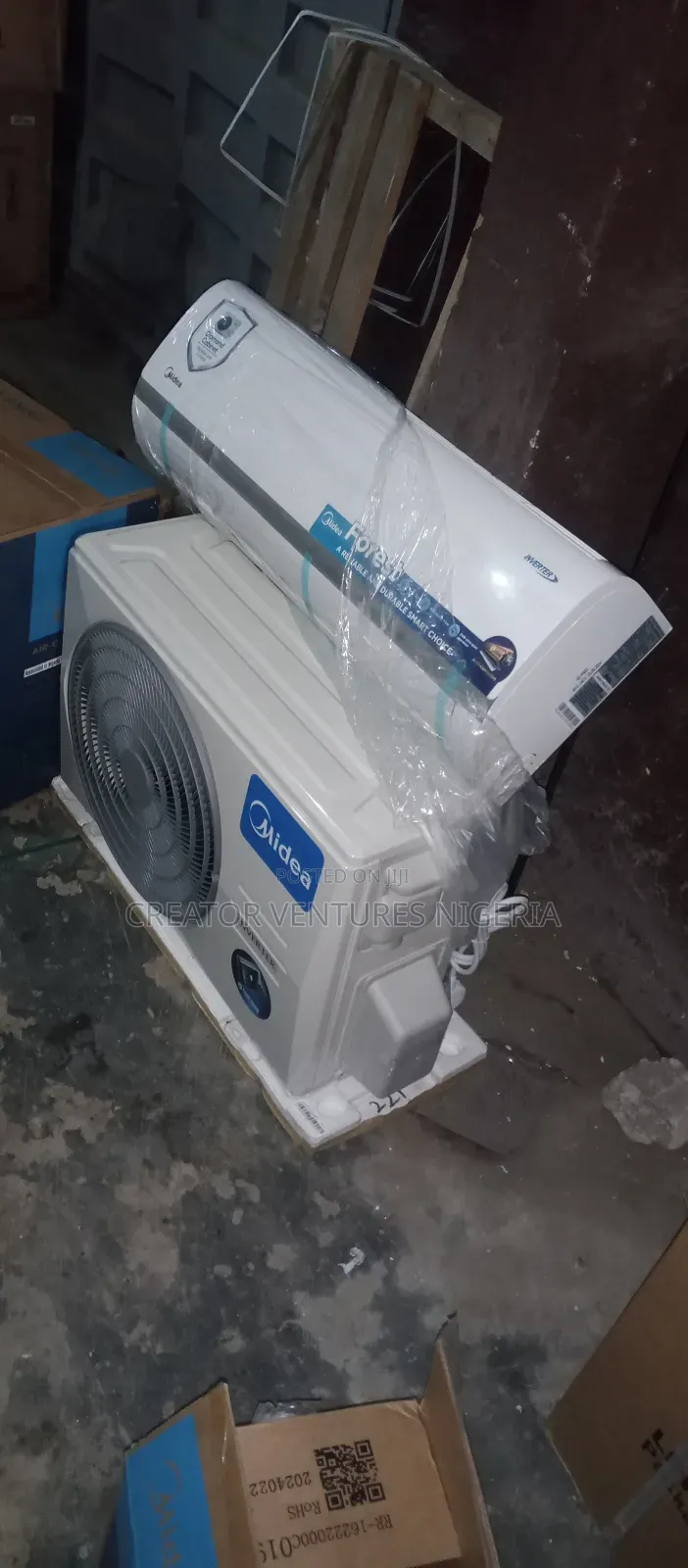 Midea Inverter Split Unit AC,Fully Copper, Anti-Rust Body,FAST COOLING
