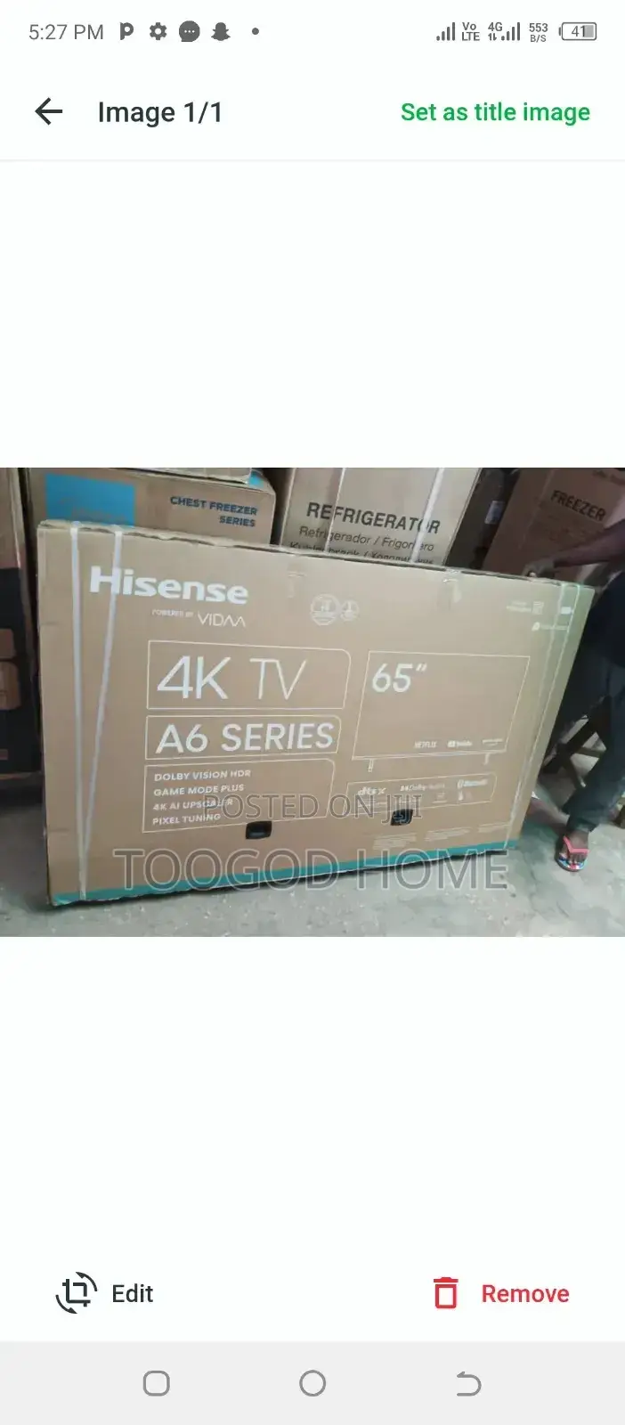 Hisense Tv A6 Series 65 Inches