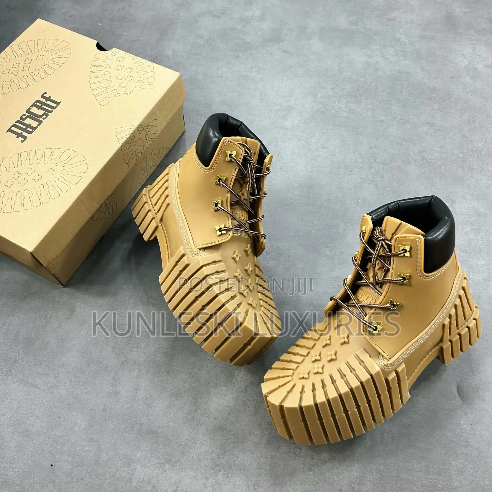MSCHF X Louis Vuitton X Timberland 2 X 4 Brutal Boots