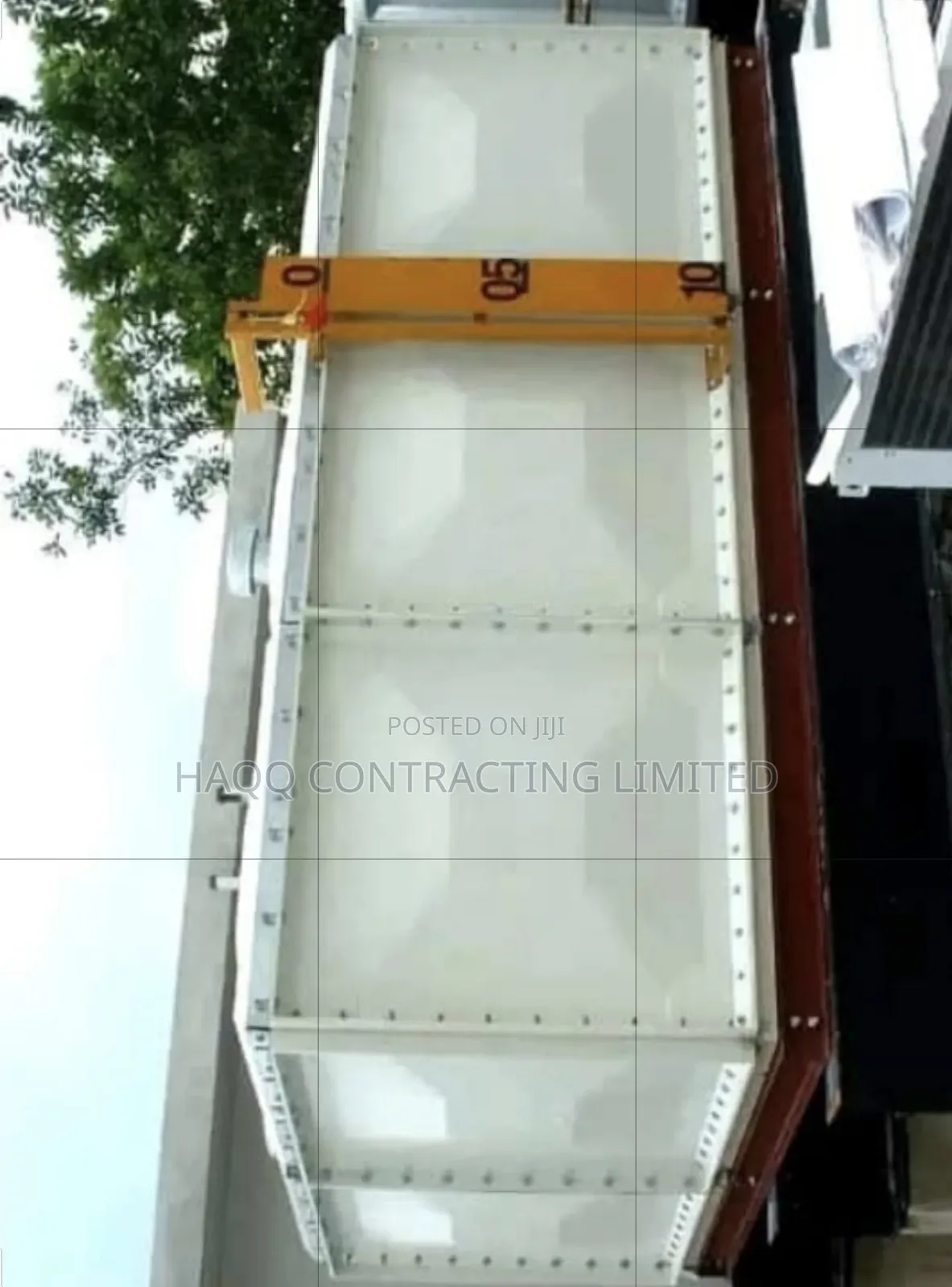 60,000 Litres Fibreglass GRP Water Tank Construction