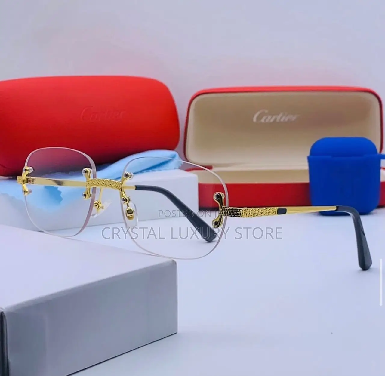 Cartier Quality Luxury Unisex Glasses