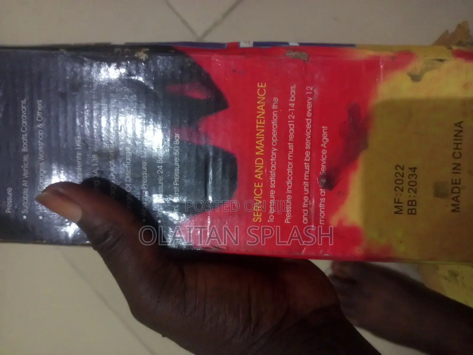 Brand New 1.5kg Gold KBI Fire Quencher