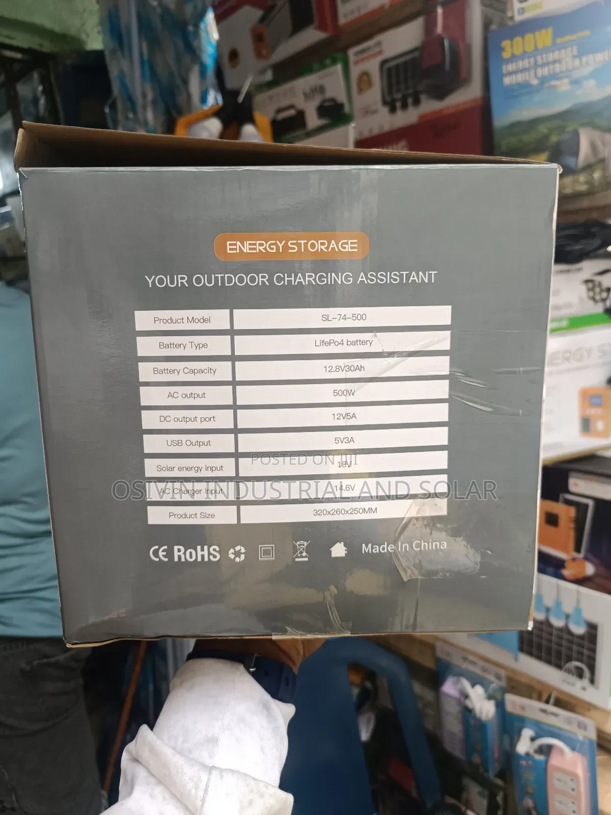 500w Solar Generator/80w Solar Panel With Space for Back Up