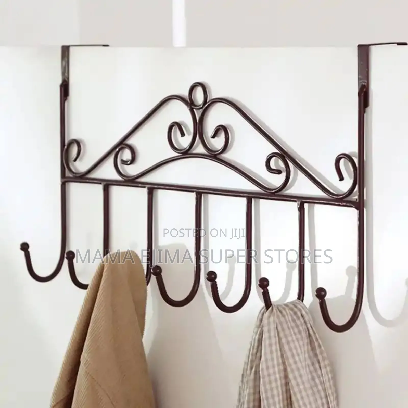 Hooks Iron Hook Over Door Metal Hanger Bracket Towel Hat Coa