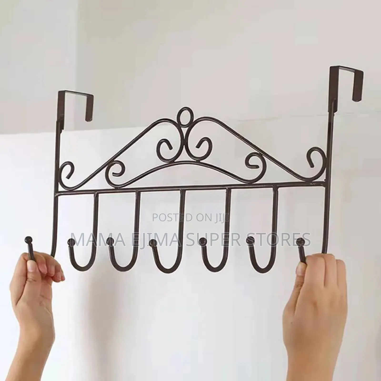 Hooks Iron Hook Over Door Metal Hanger Bracket Towel Hat Coa