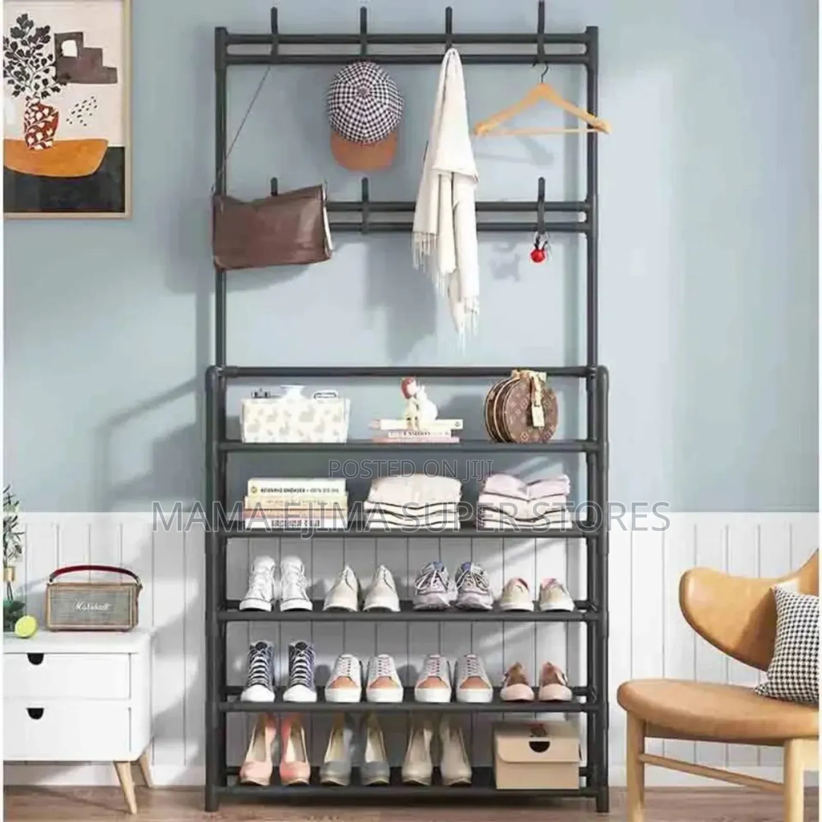 Multilayer Shoe Rack Multifunctional Hanging Bag Shelf Bag H