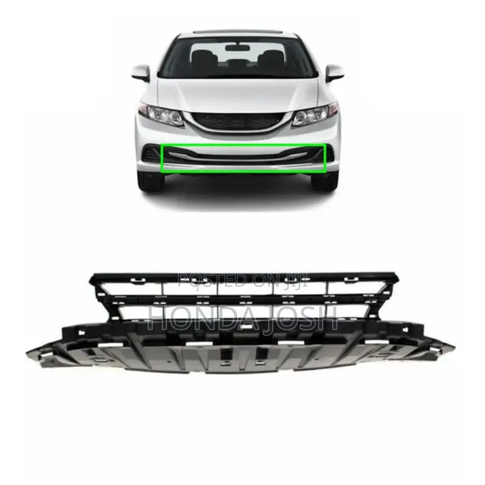 Front Bumper Lower Grille 2013-2015 Honda Civic