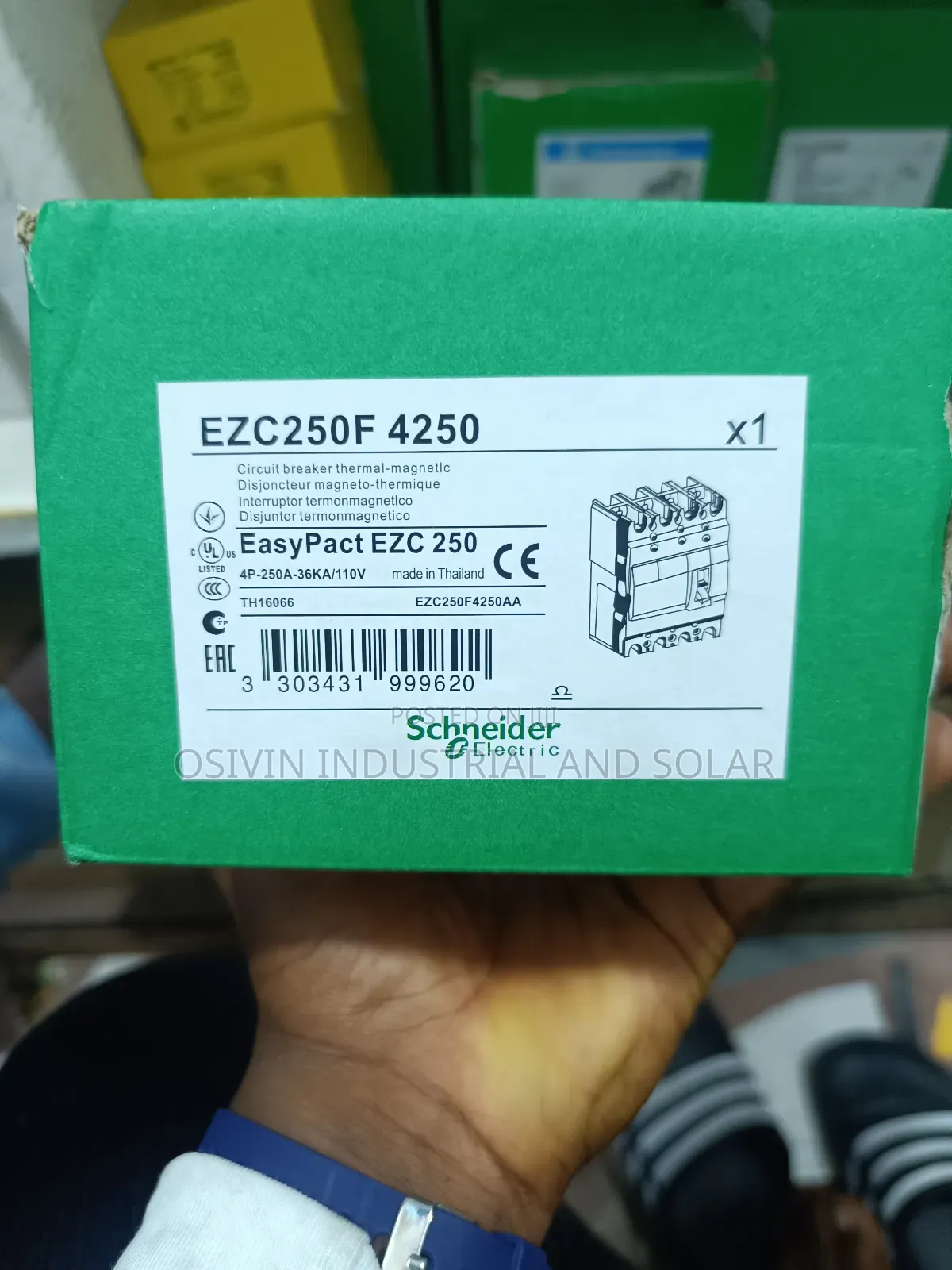 Ezc250f 450 Schneider 250a 4pole Breaker