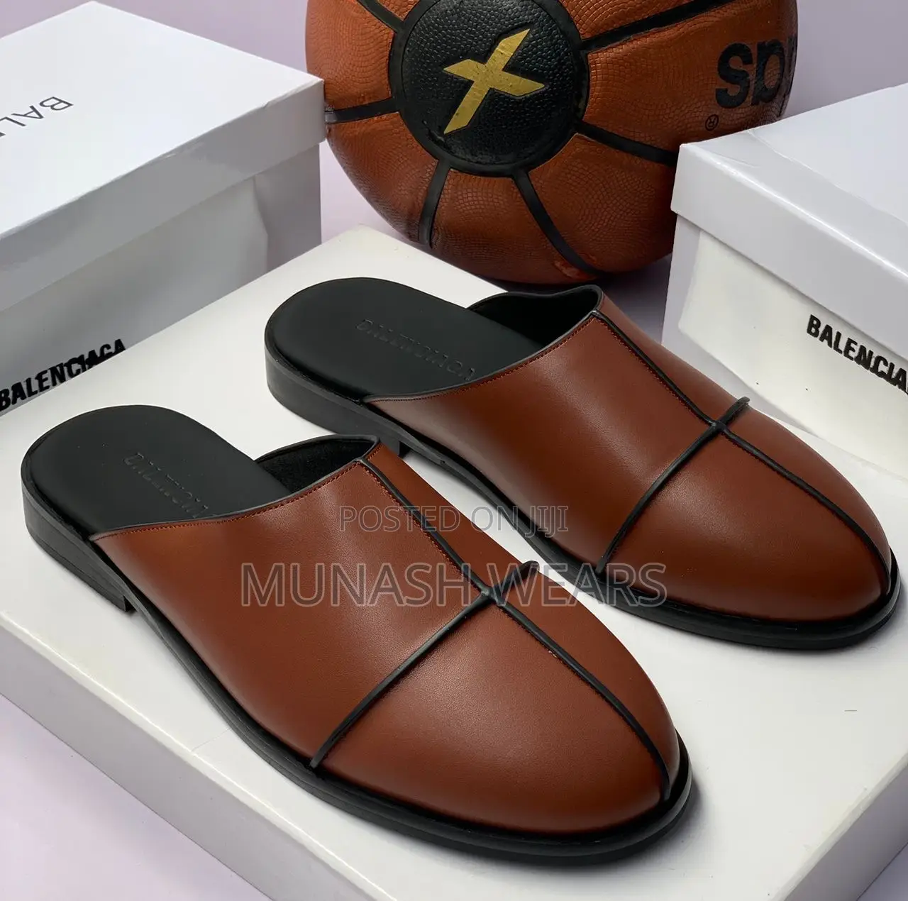 BALENCIAGA Leather Half Shoe
