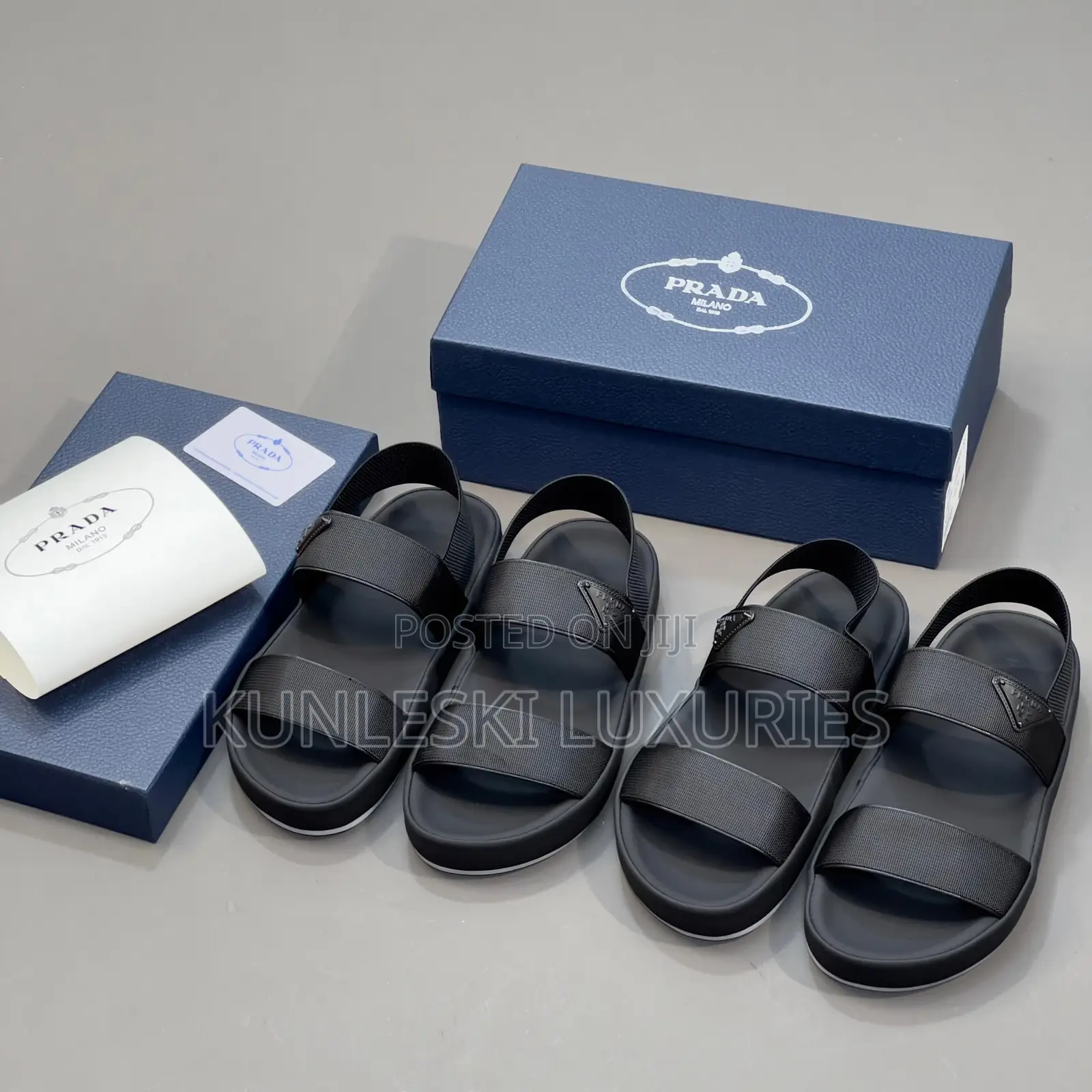 Original Prada Black Sandals