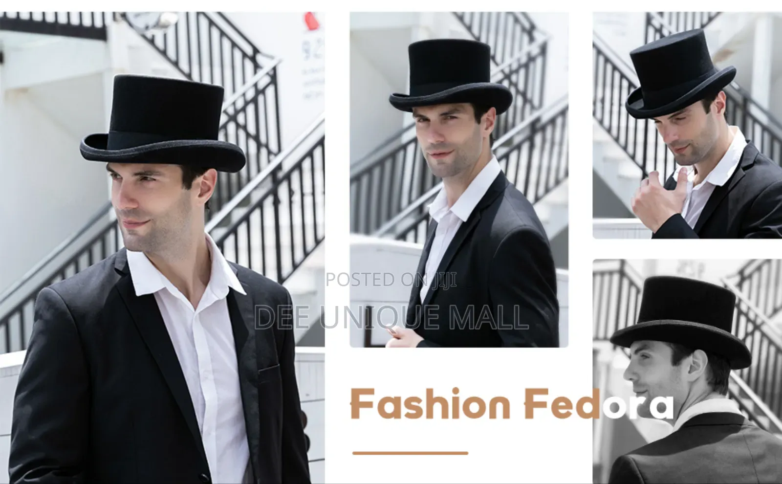 Black Wool Felt Traditional Top Hat.Magician Hat