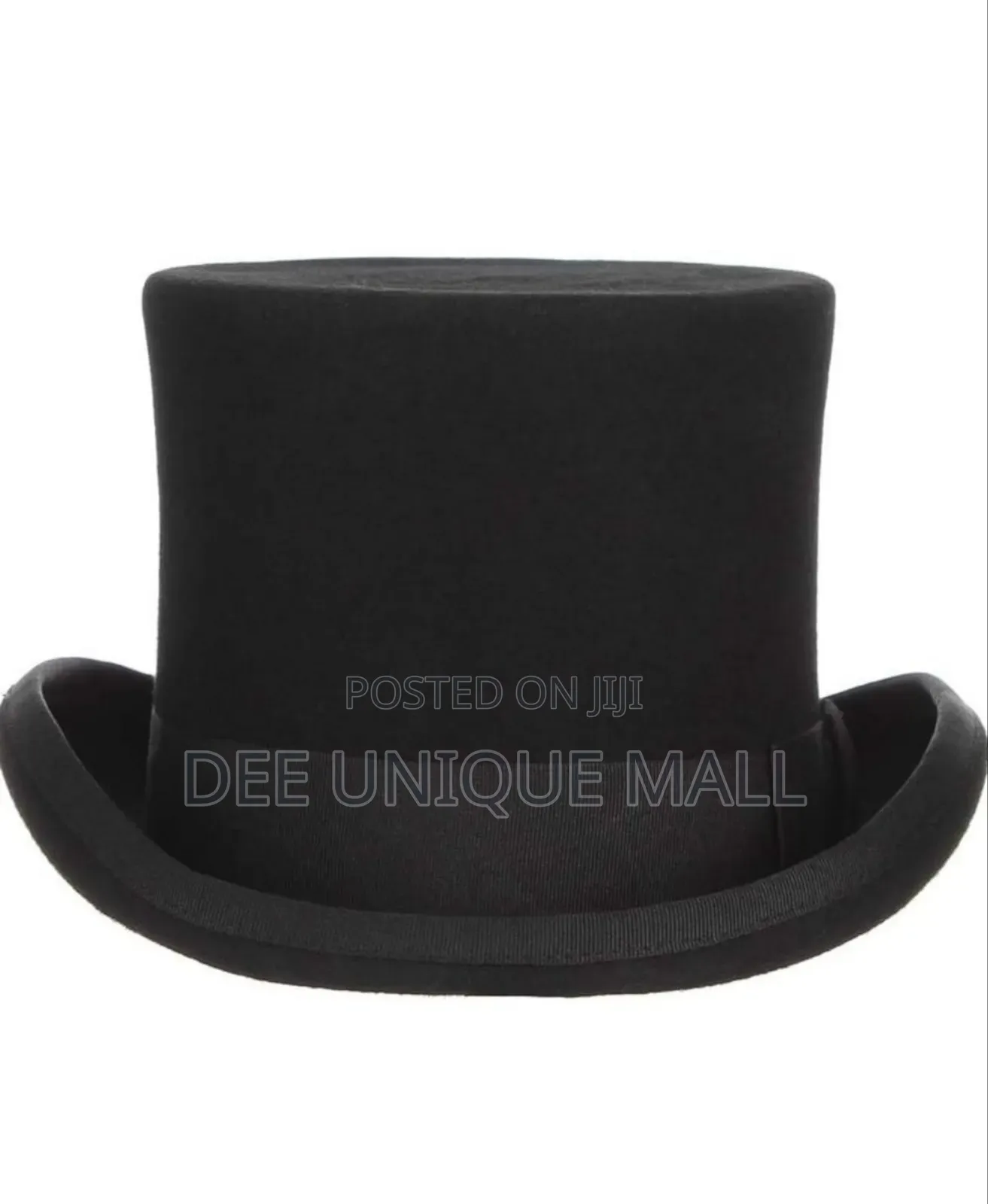 Black Wool Felt Traditional Top Hat.Magician Hat