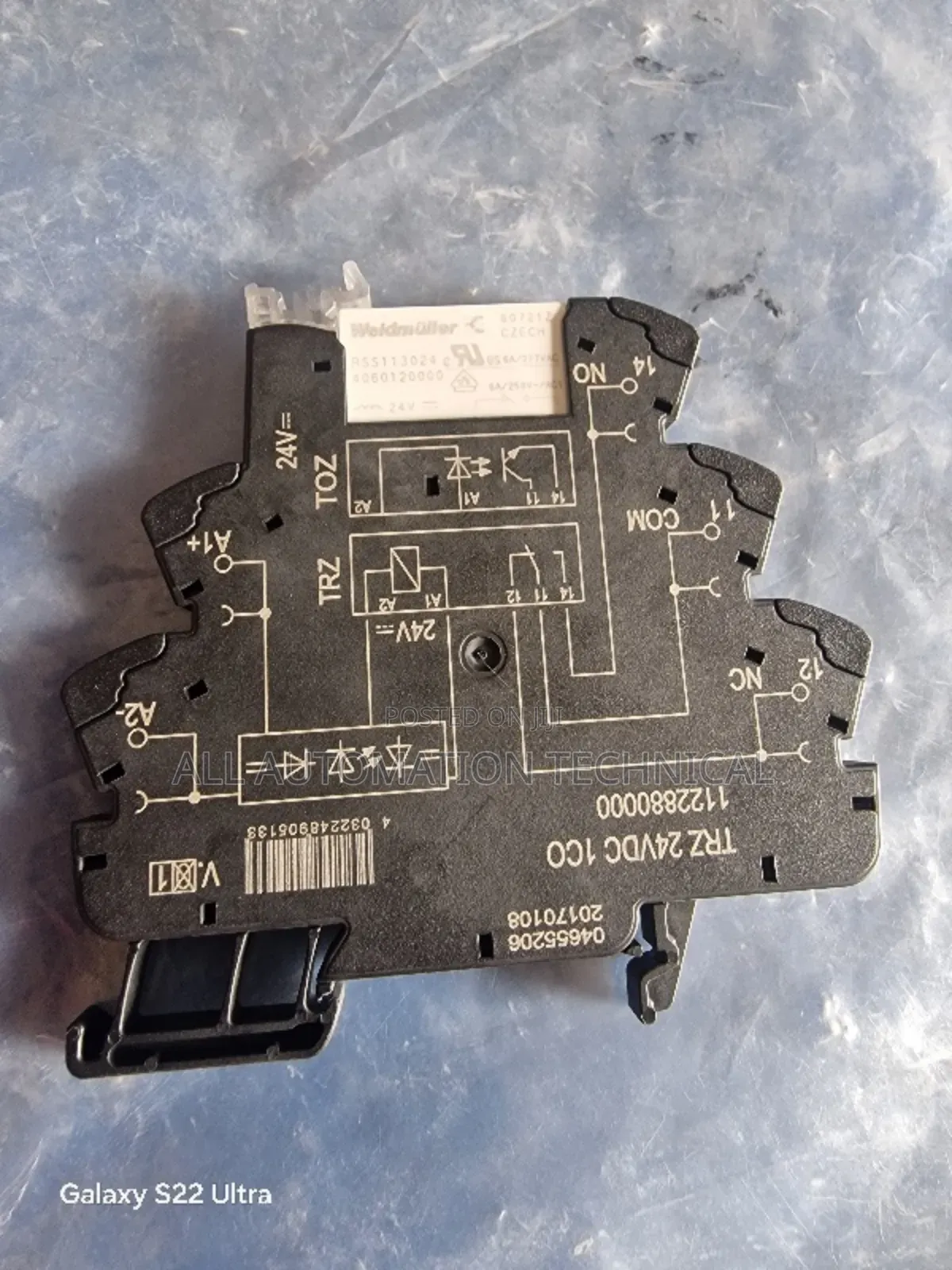 Weidmuller 1122880000
Power Relay, SPDT, 24 VDC, 6 A