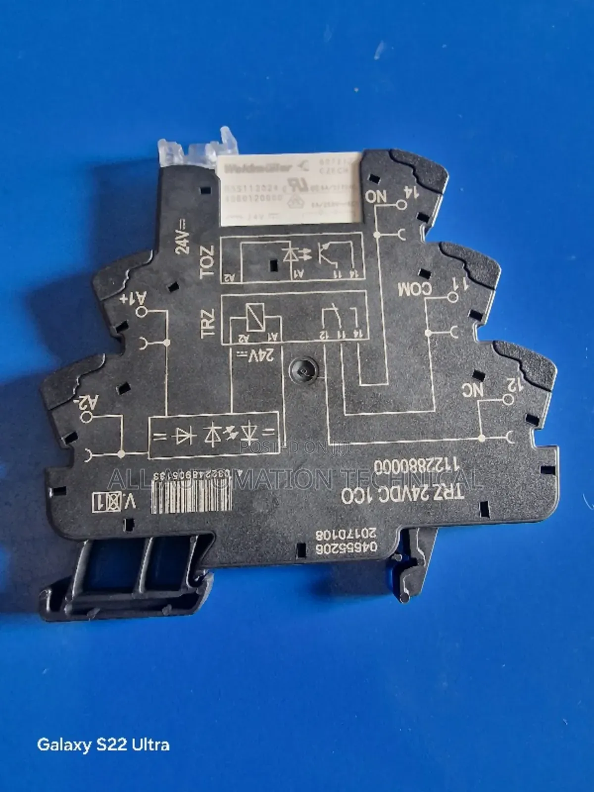 Weidmuller 1122880000
Power Relay, SPDT, 24 VDC, 6 A