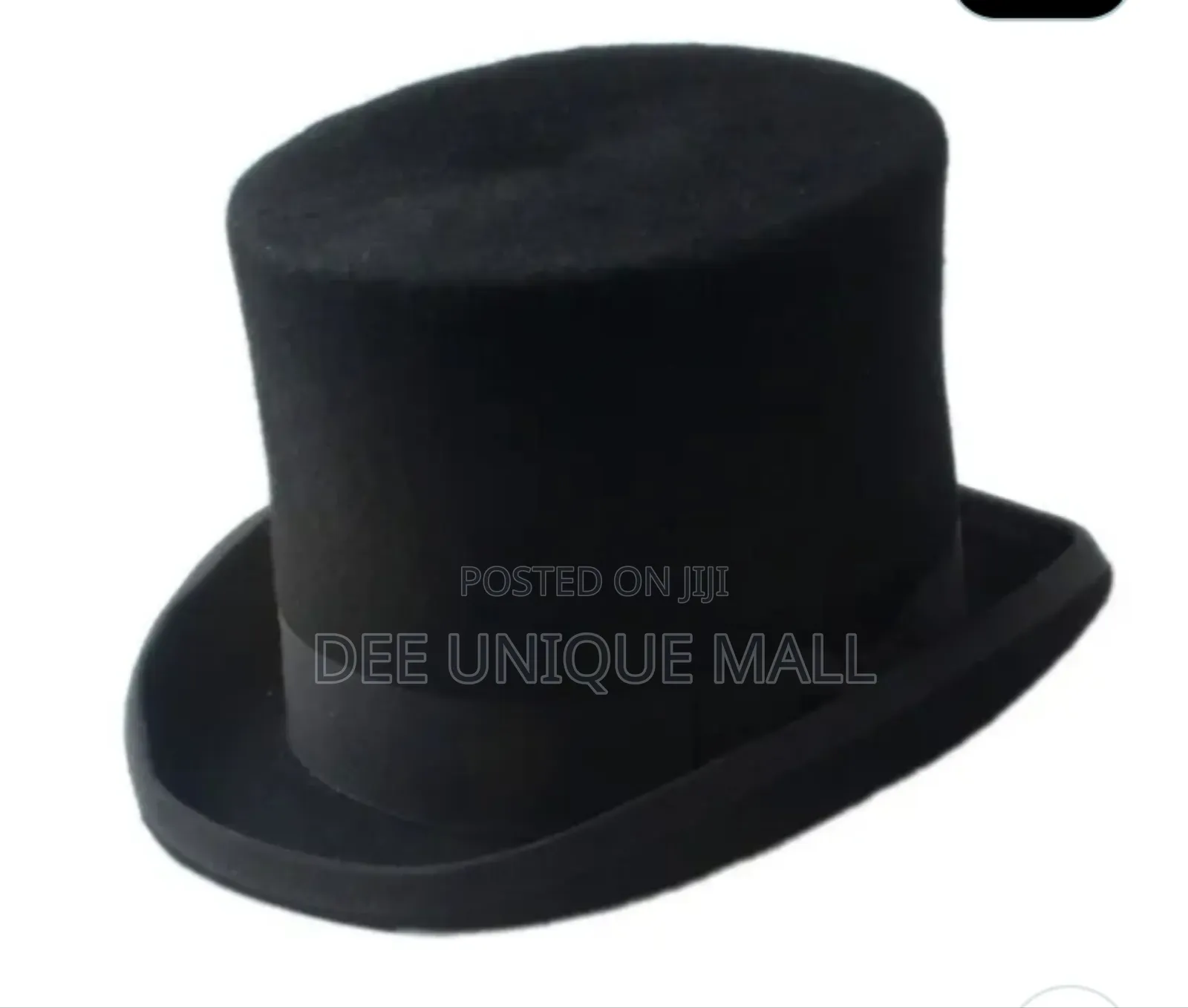Black Wool Felt Traditional Top Hat.Magician Hat