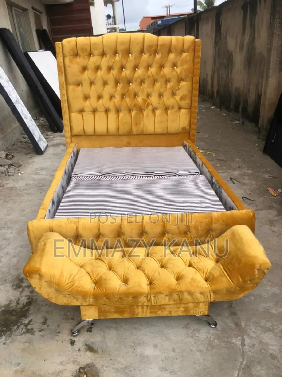 4.5 By6 Bedframe With Ottoman