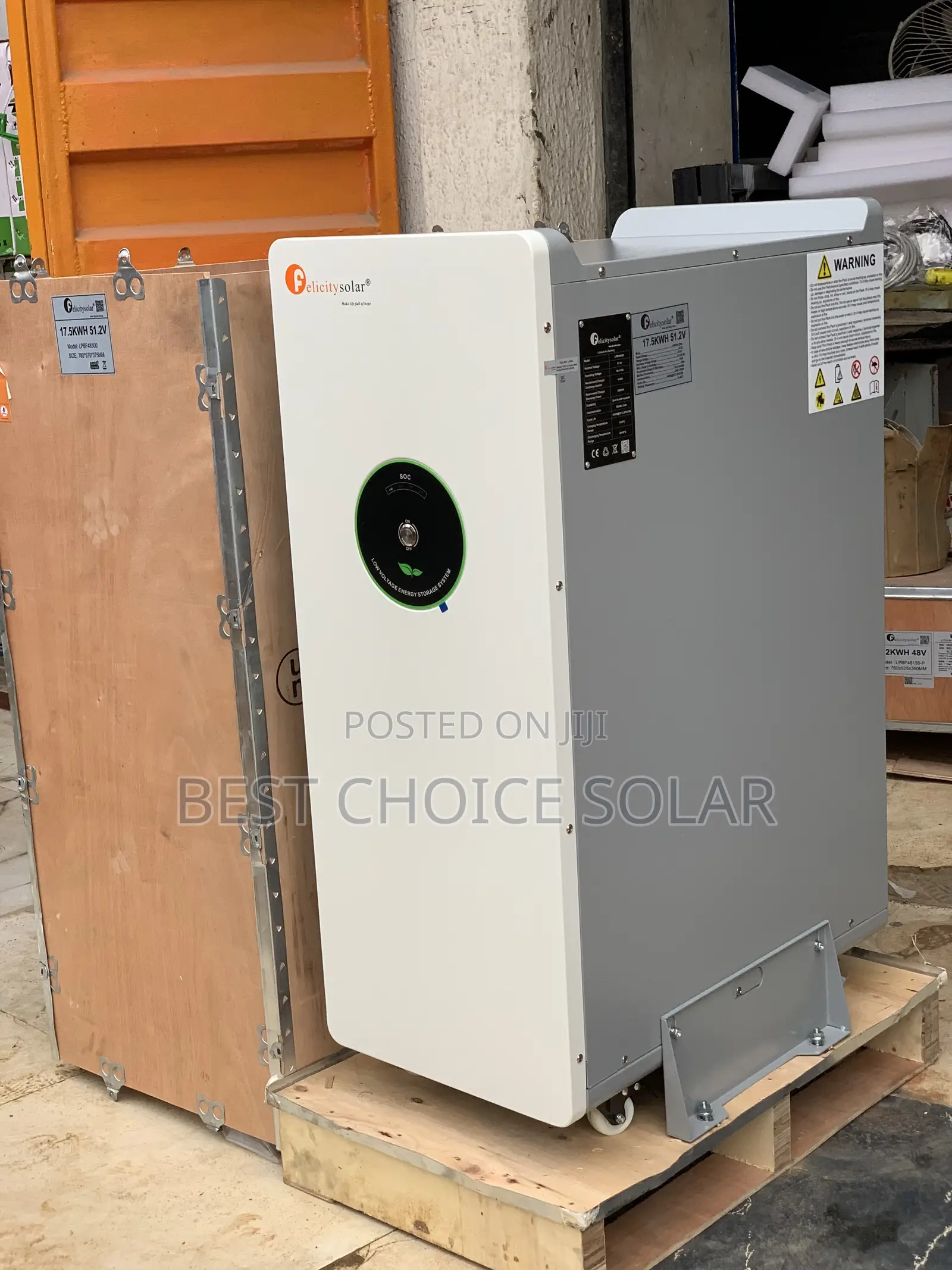 20kwh 51.2v Felicity Iron Lithium Battery 7yrs Warranty