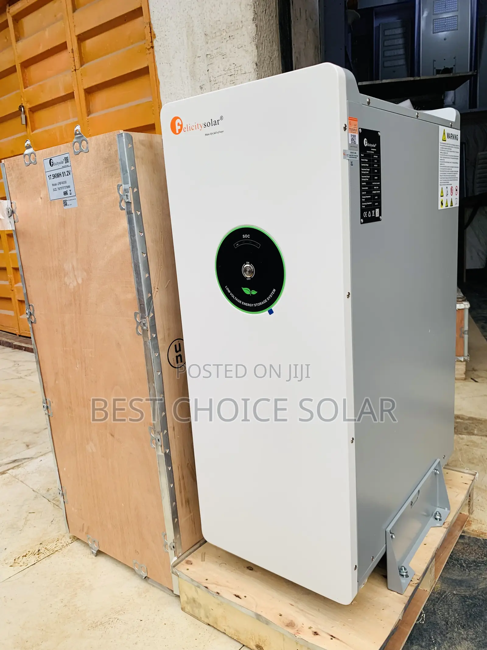20kwh 51.2v Felicity Iron Lithium Battery 7yrs Warranty