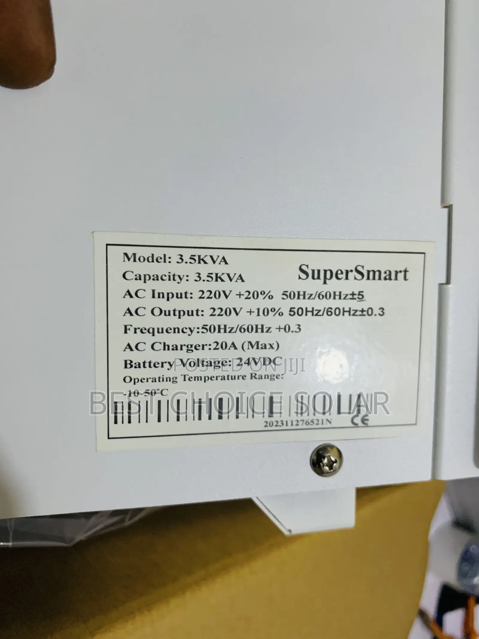 3.5kva 24v Super Smart Inverter Pure Sine Wave 1yr Warranty