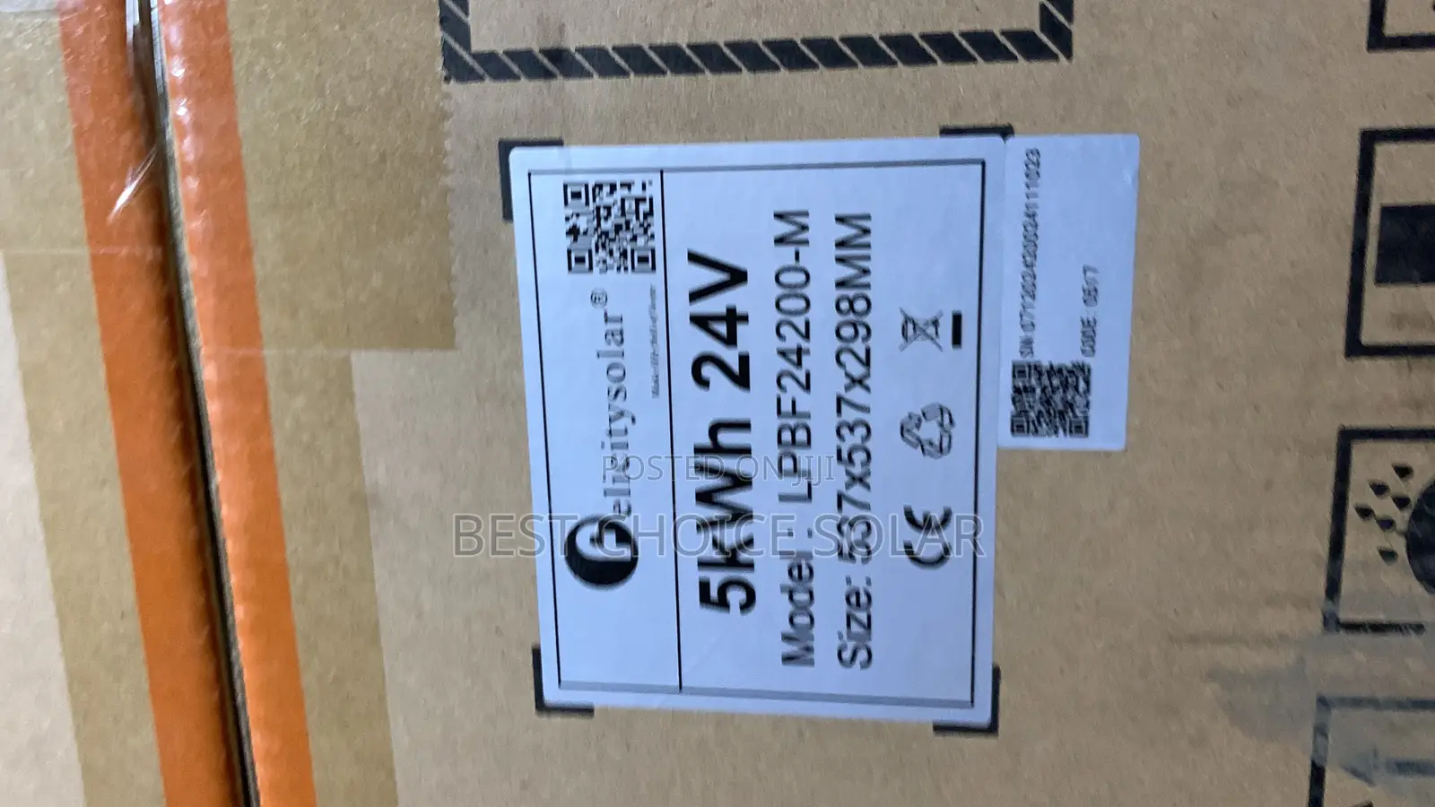 5kwh 24v Felicity Iron Lithium Battery 7yrs Warranty