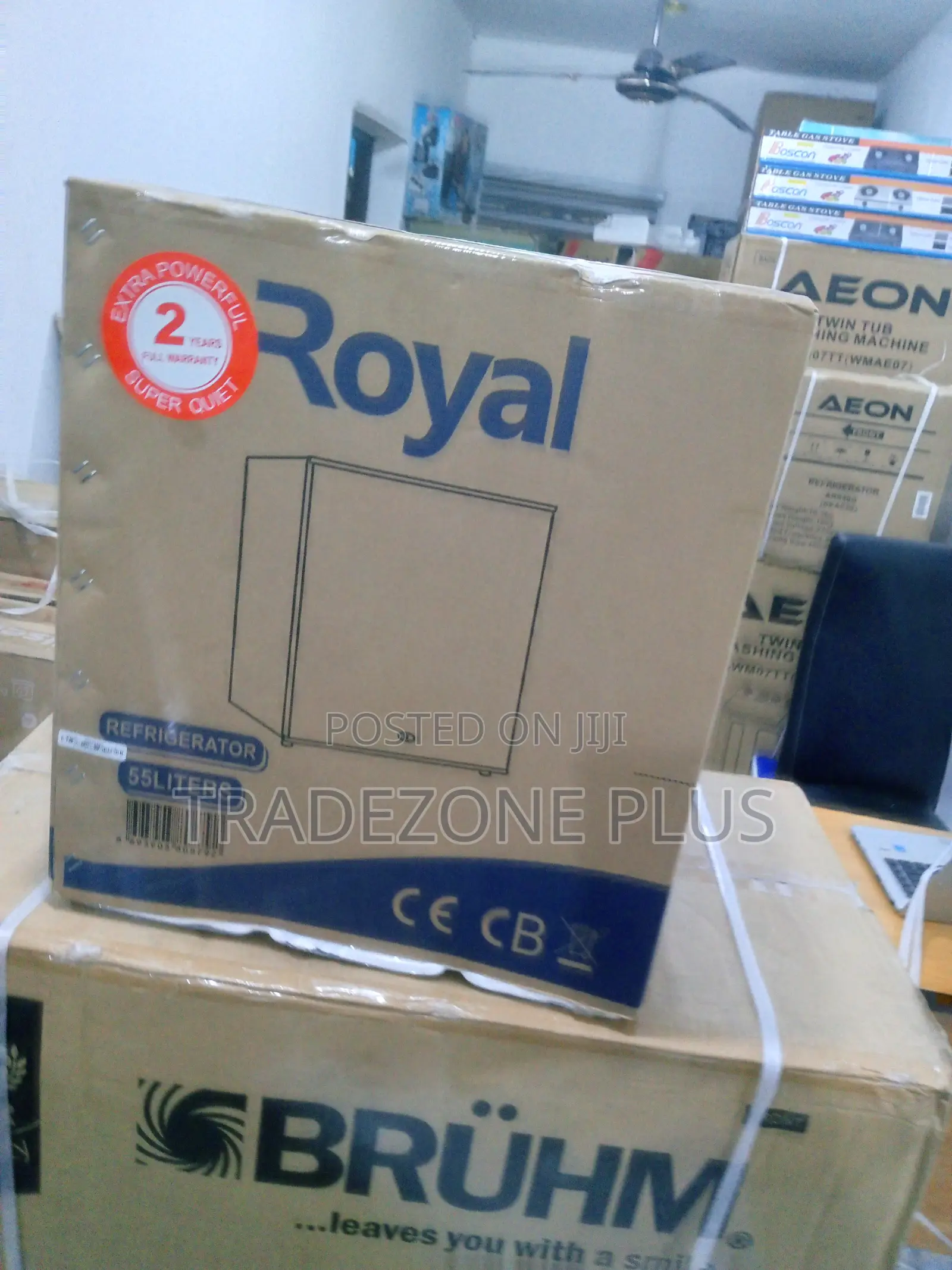 Brand New Royal Single Door 55L Bedside Refrigerator
