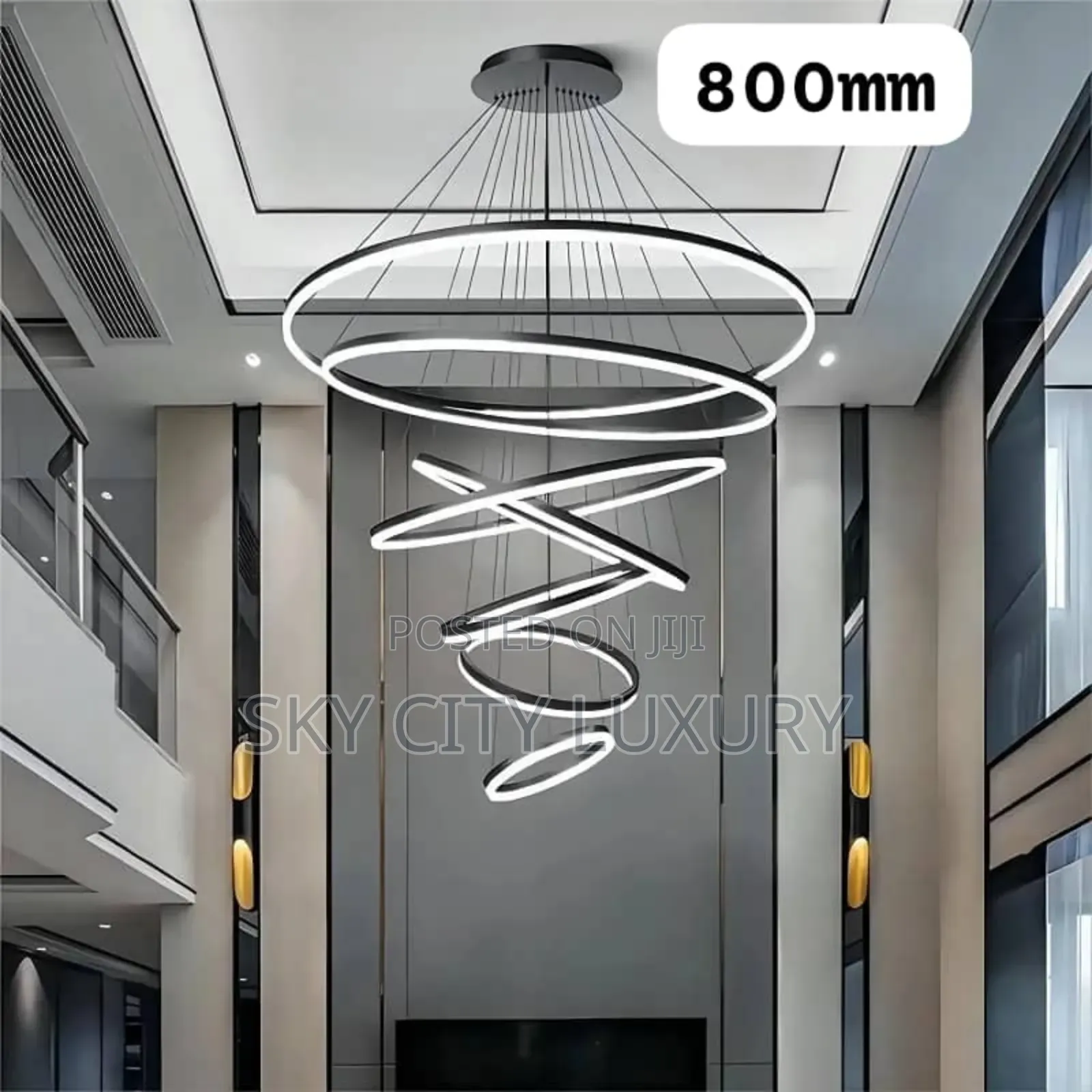 Led Ring Chandelier Light