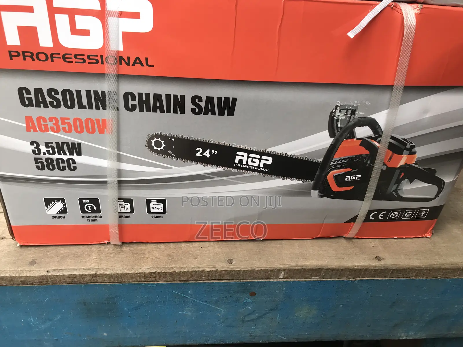 24” Gasoline Chain Saw 2.2kw 54.6cc