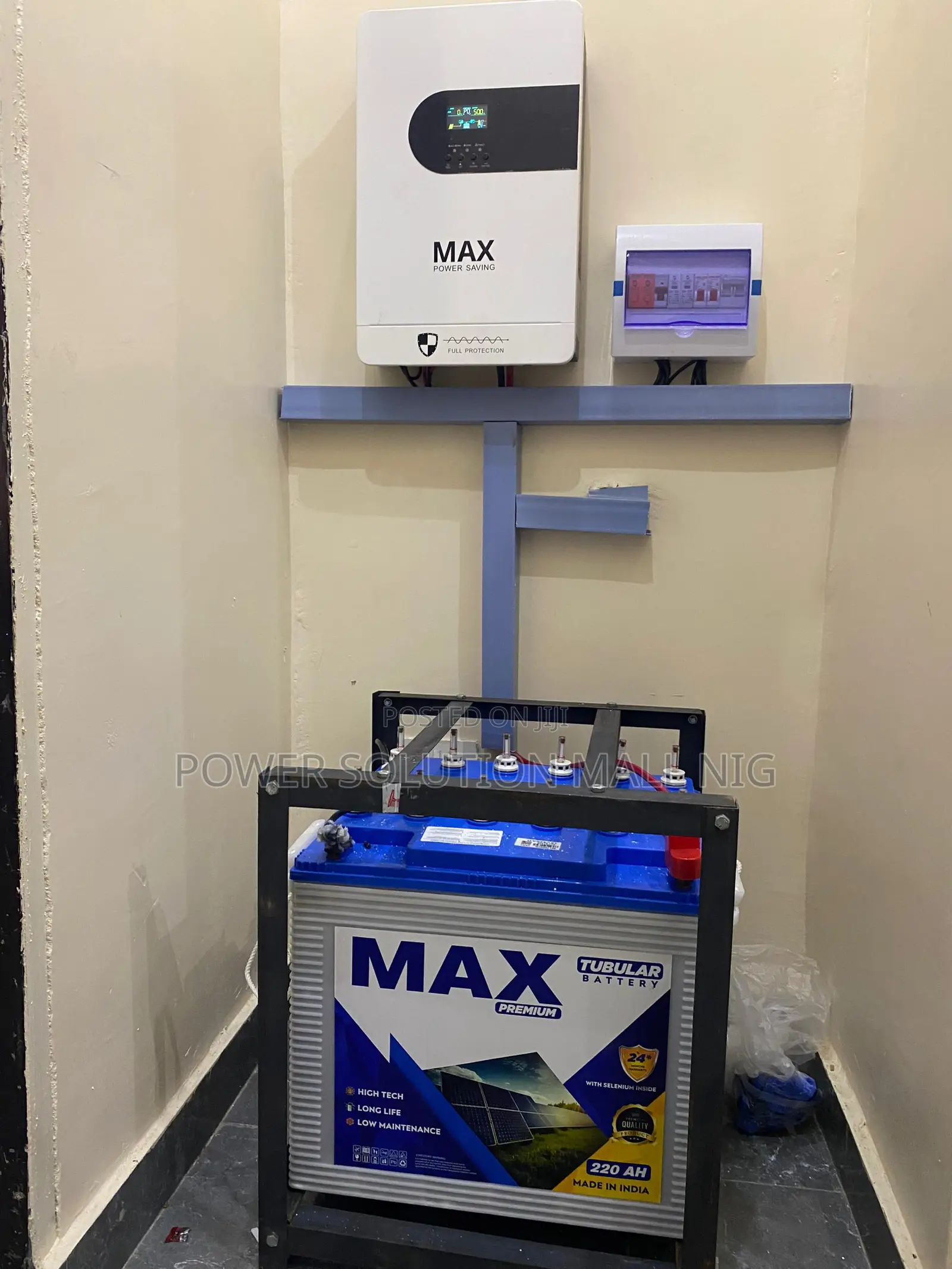 3.5KVA Solar Packaged Max Inverter and MAX Tubular Battery
