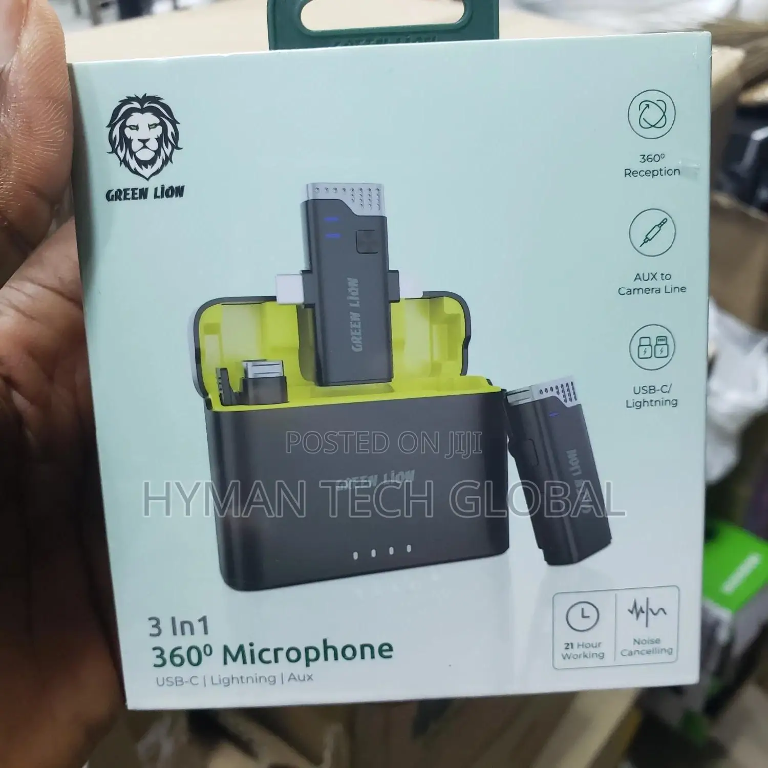 GREEN LION 3 in 1 Wireless Lavalier Microphone Lapel Mic