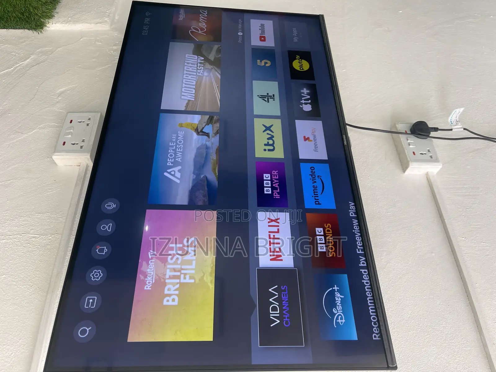 Hisense Frameless 43inch Smart With Free Netflix Account