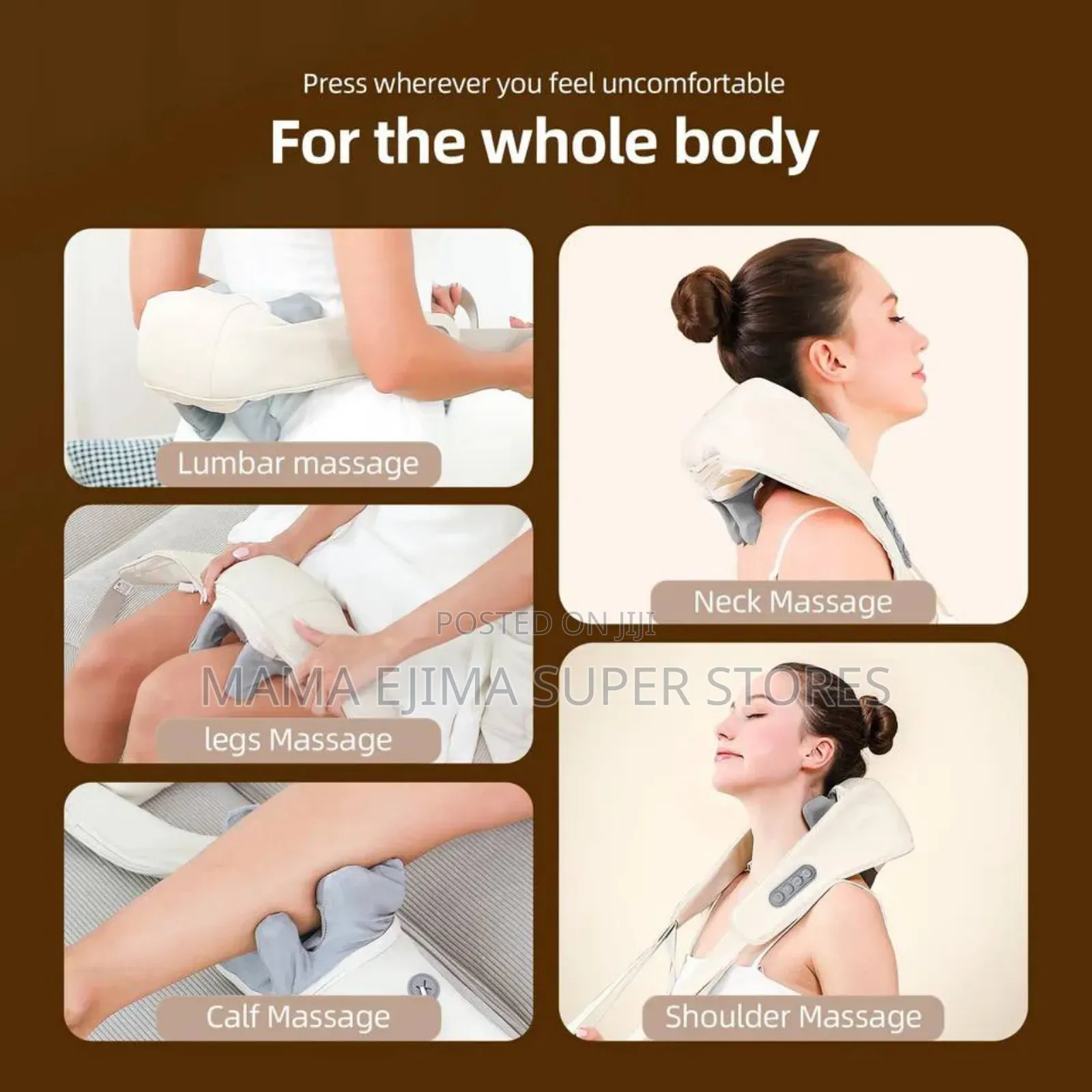 Foreverlly Wireless Neck Shoulder Massager Electric Neck