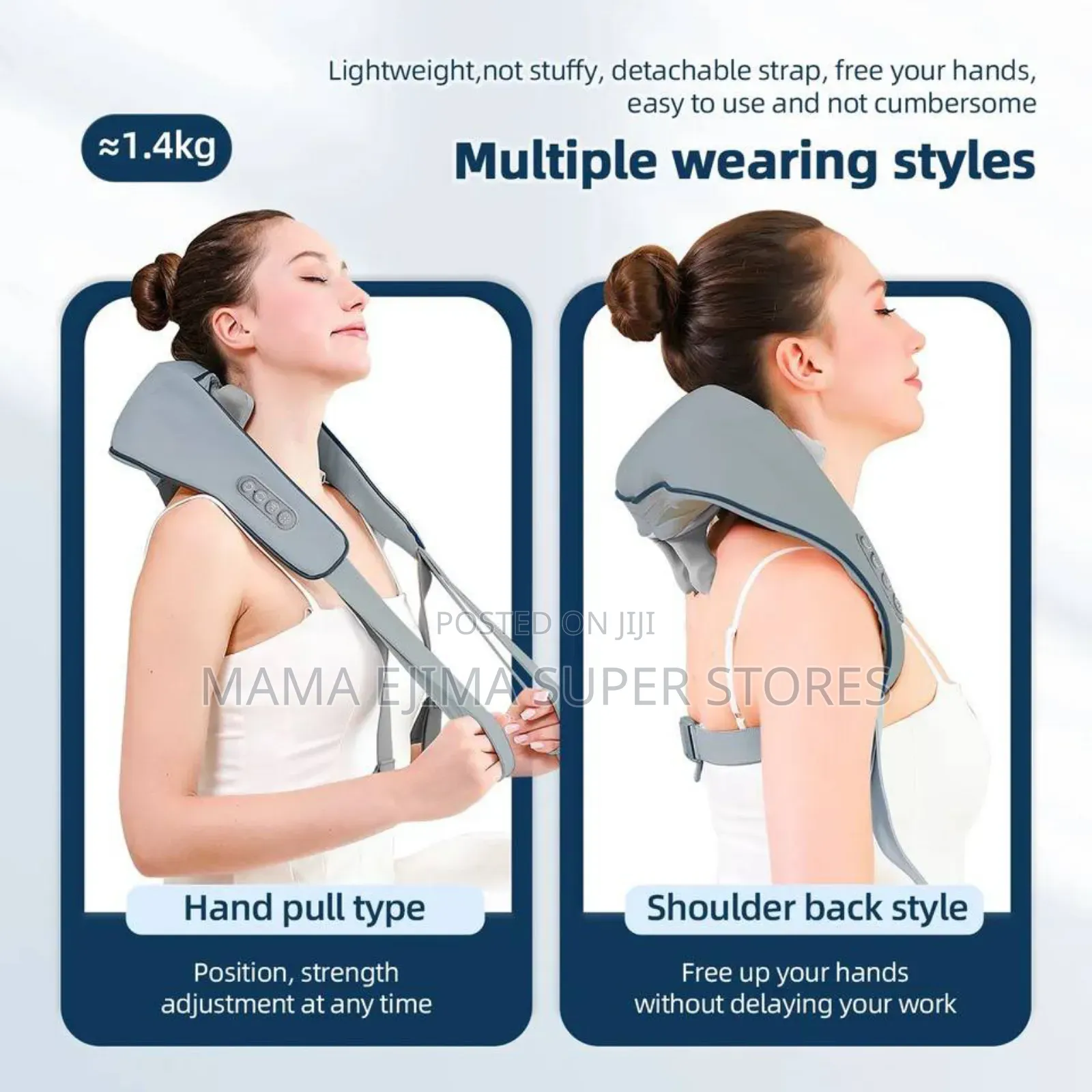Foreverlly Wireless Neck Shoulder Massager Electric Neck