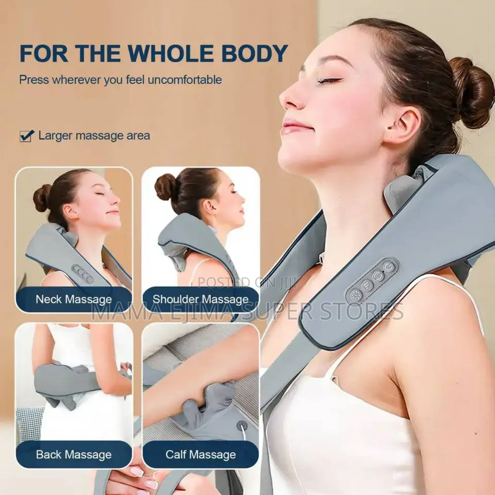 Foreverlly Wireless Neck Shoulder Massager Electric Neck