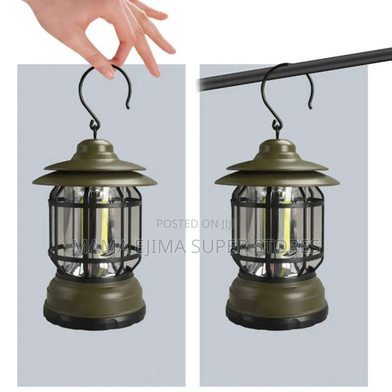 Retro Mini LED Camping Lantern Warm White USB Recharge Trave