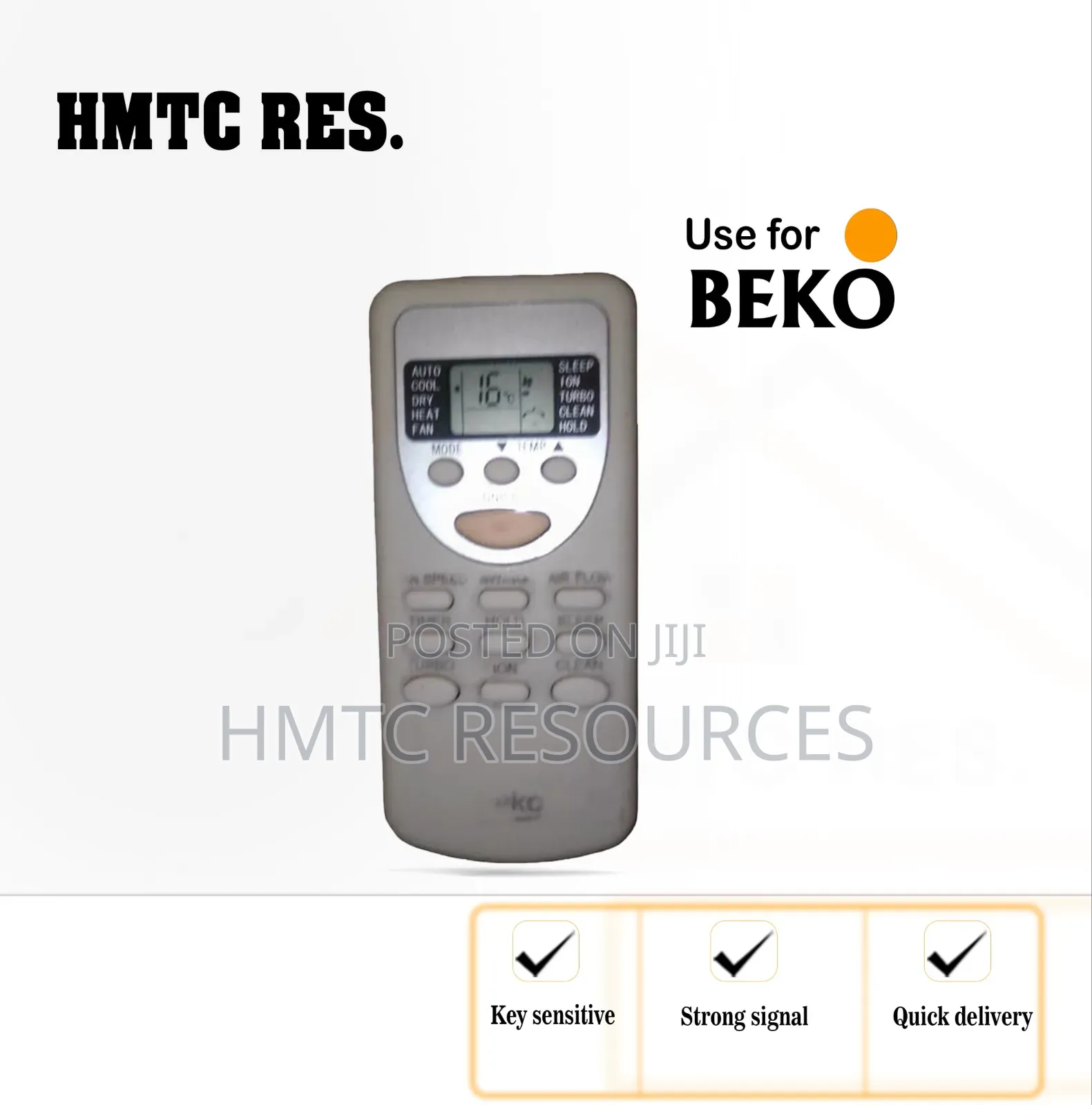 Beko Split Unit Air Conditioner Remote Control