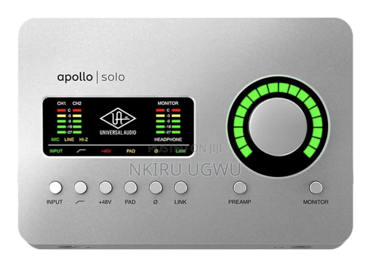 Universal Audio Apollo Solo Thunderbolt 3 Audio Interface