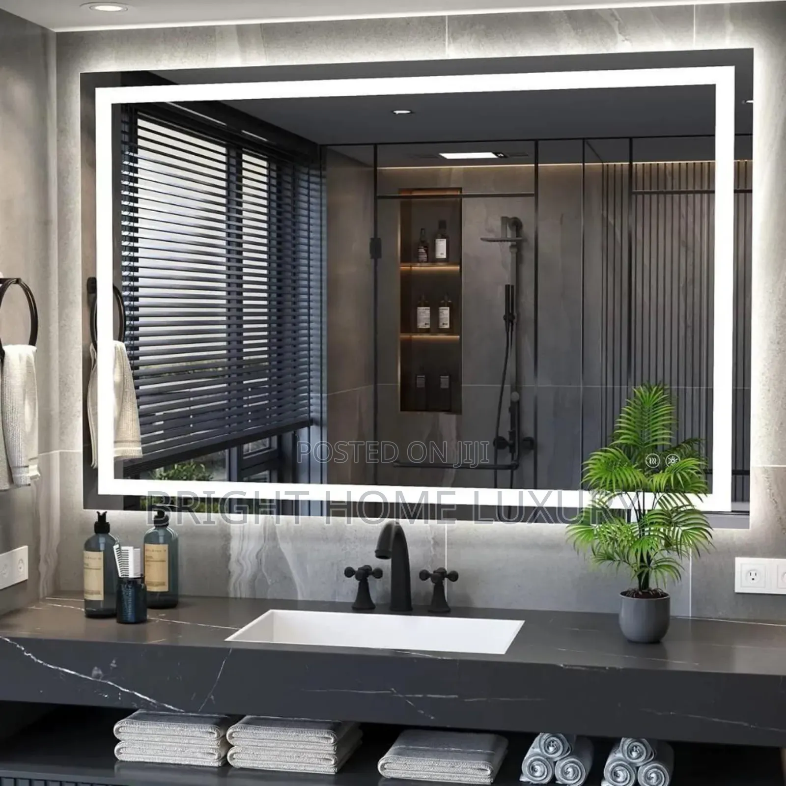 Wall Mounted Bathroom Mirror With Light 120**70