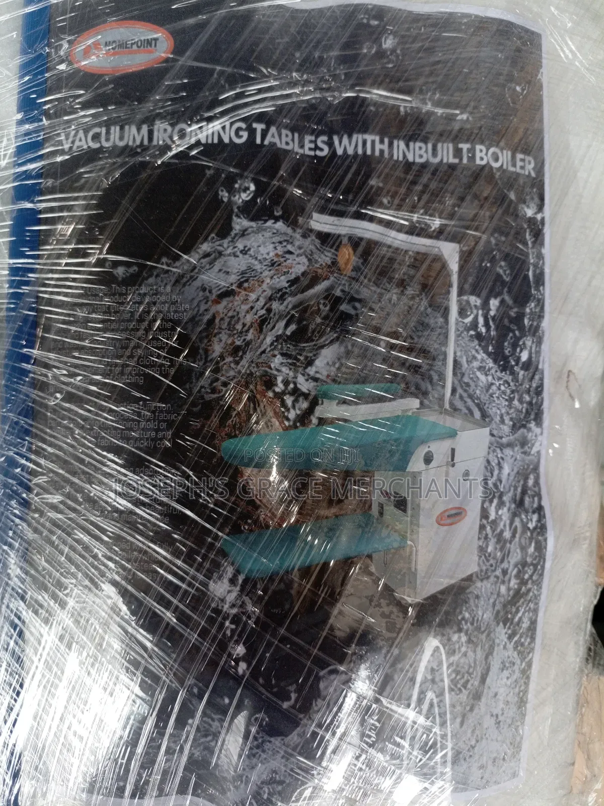 Industrial Finishing Ironing Table With Steam Boiler.