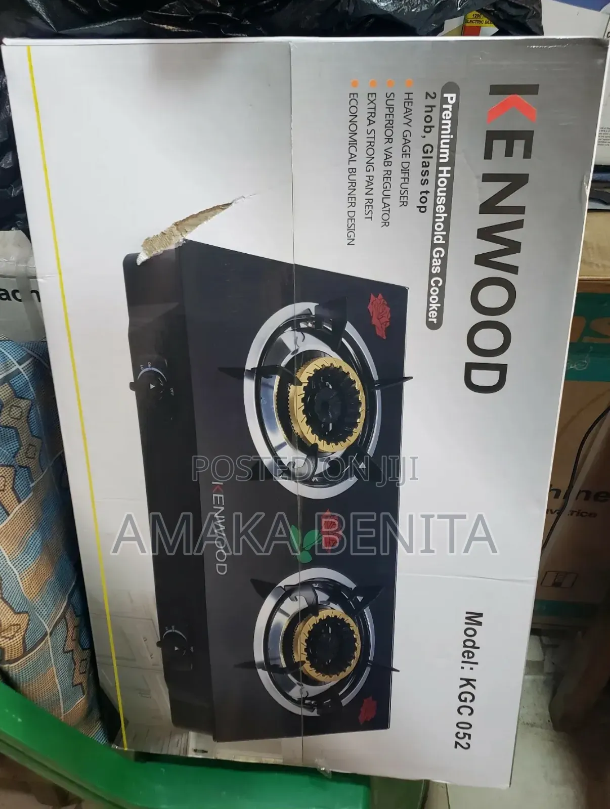 Kenwood Table Top Glass Gas (Thick Glass)