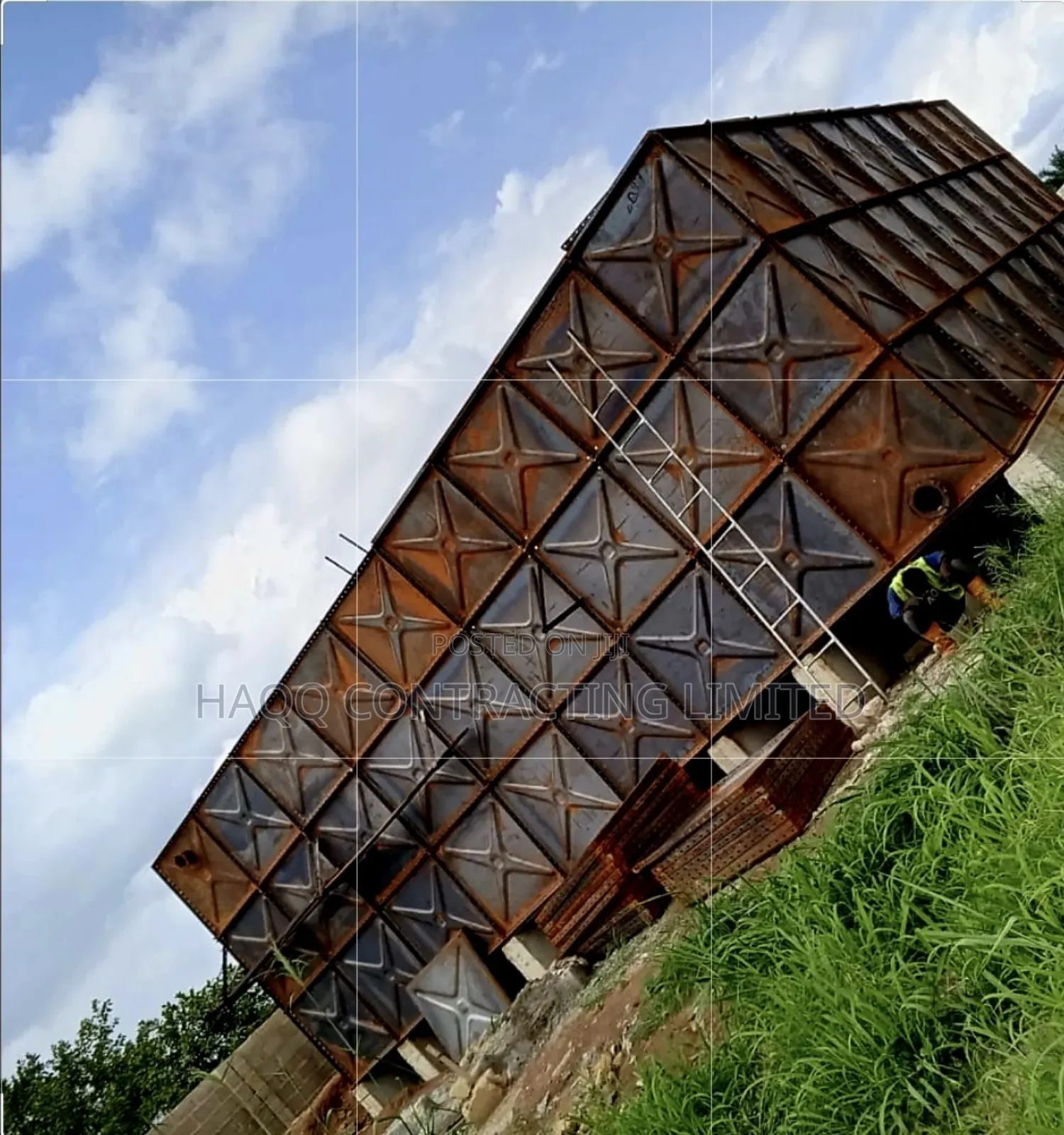 Pressed Steel Water Tank, FRP,GRP Water Tank Construction