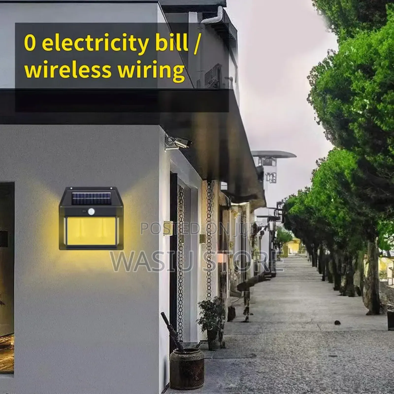 Outdoor Lighting Solar Dual Core Warm Light Wall Lamp