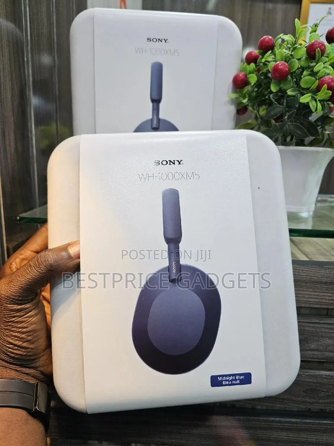 Sony WH-1000XM5 Authentic Headset Midnight Blue Colour
